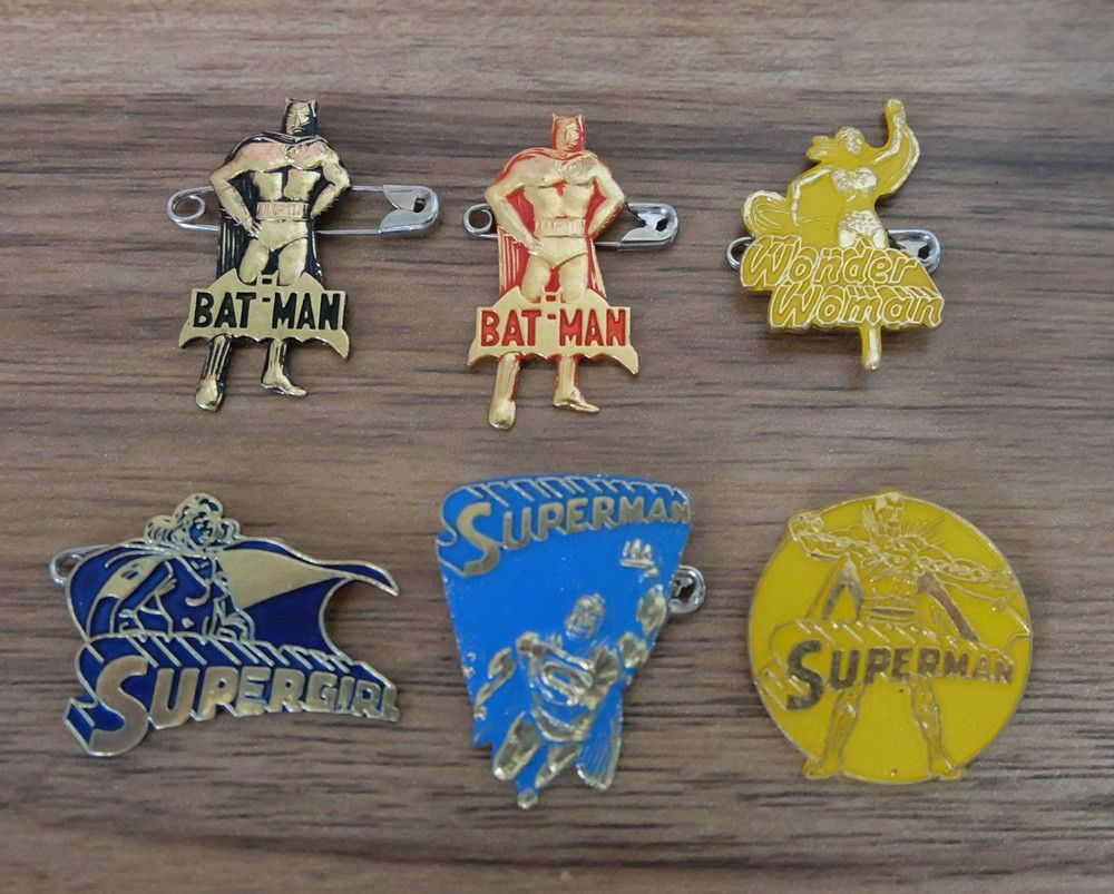 DC Comics DC Comics Pin Set (1979s) Size ONE SIZE - 1 Thumbnail