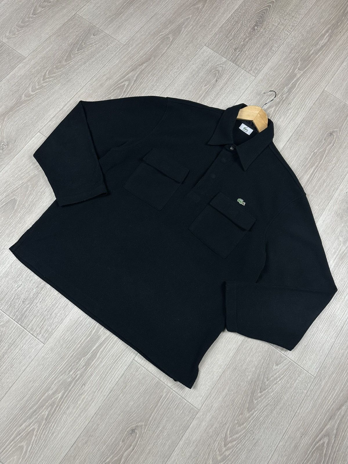 Lacoste × Vintage Vintage LACOSTE 1/4 Fleece Shirt Sweatshirt Cargo Outdoor Size US M / EU 48-50 / 2 - 4 Thumbnail