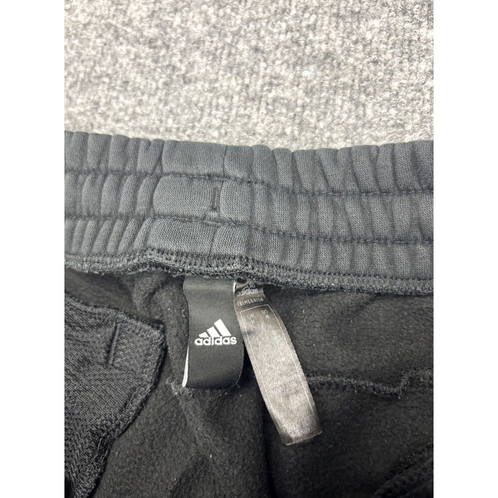 Adidas Adidas Sweatpants Mens Medium Black Fleece Jogger Colorblock Stripe Logo Size US 31 - 2 Thumbnail