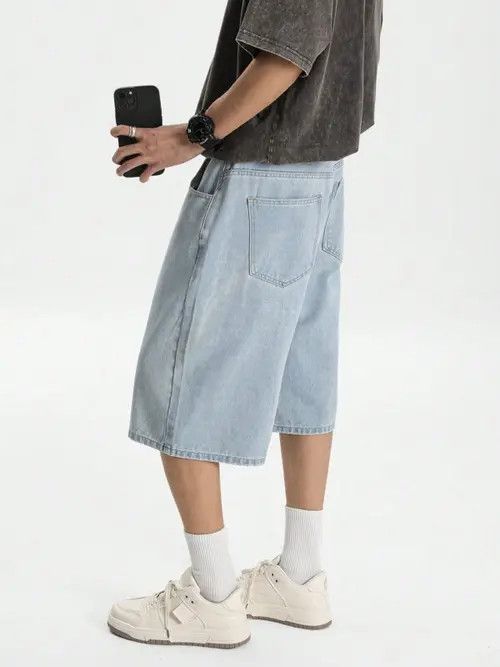 Jean Baby Blue Y2k Shorts Jorts Denim Size US 32 / EU 48 - 1 Thumbnail