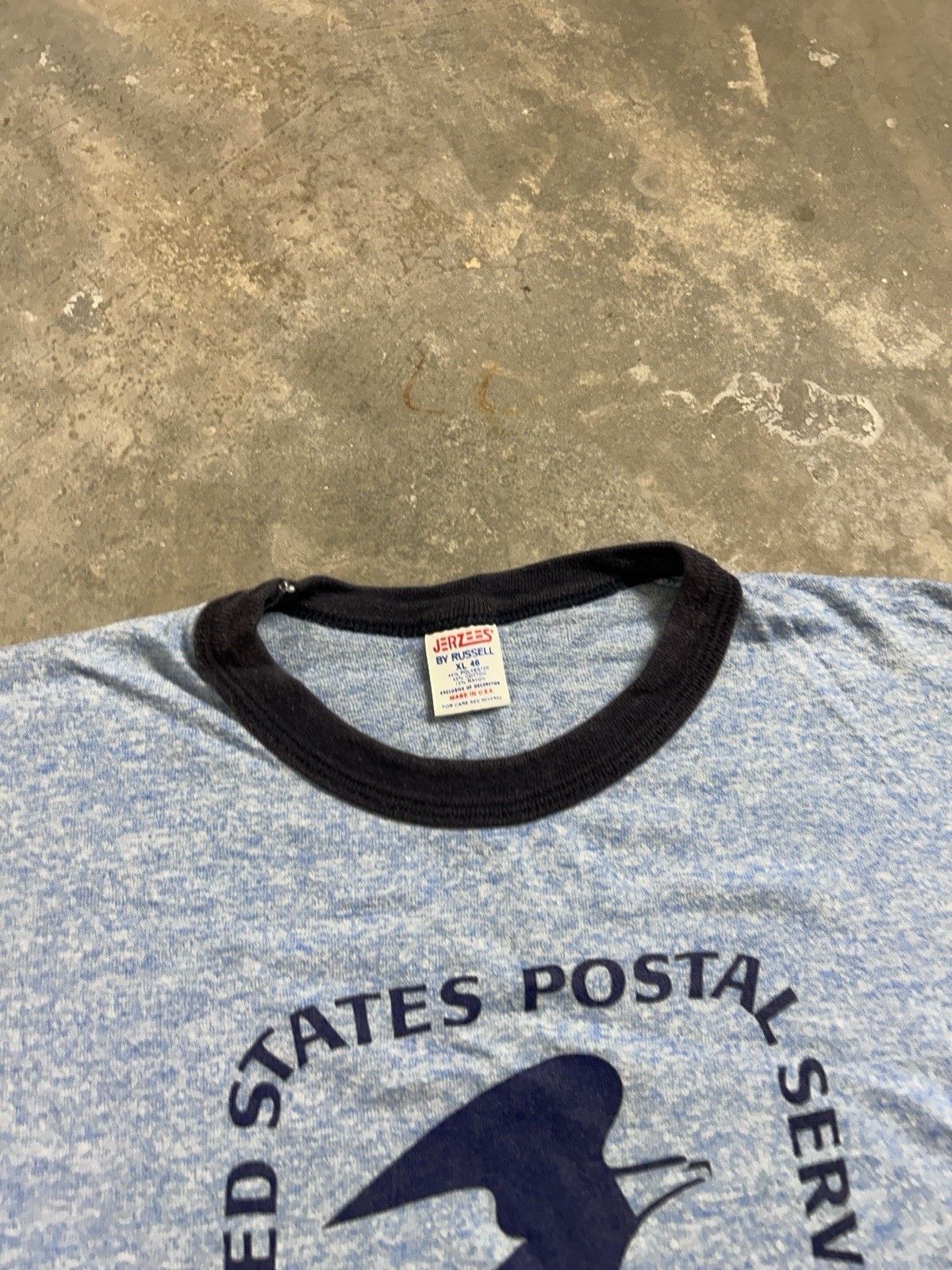Jerzees Vintage 80’s Jerzees USPS Mail Promo Ringer T-Shirt Size US M / EU 48-50 / 2 - 3 Thumbnail