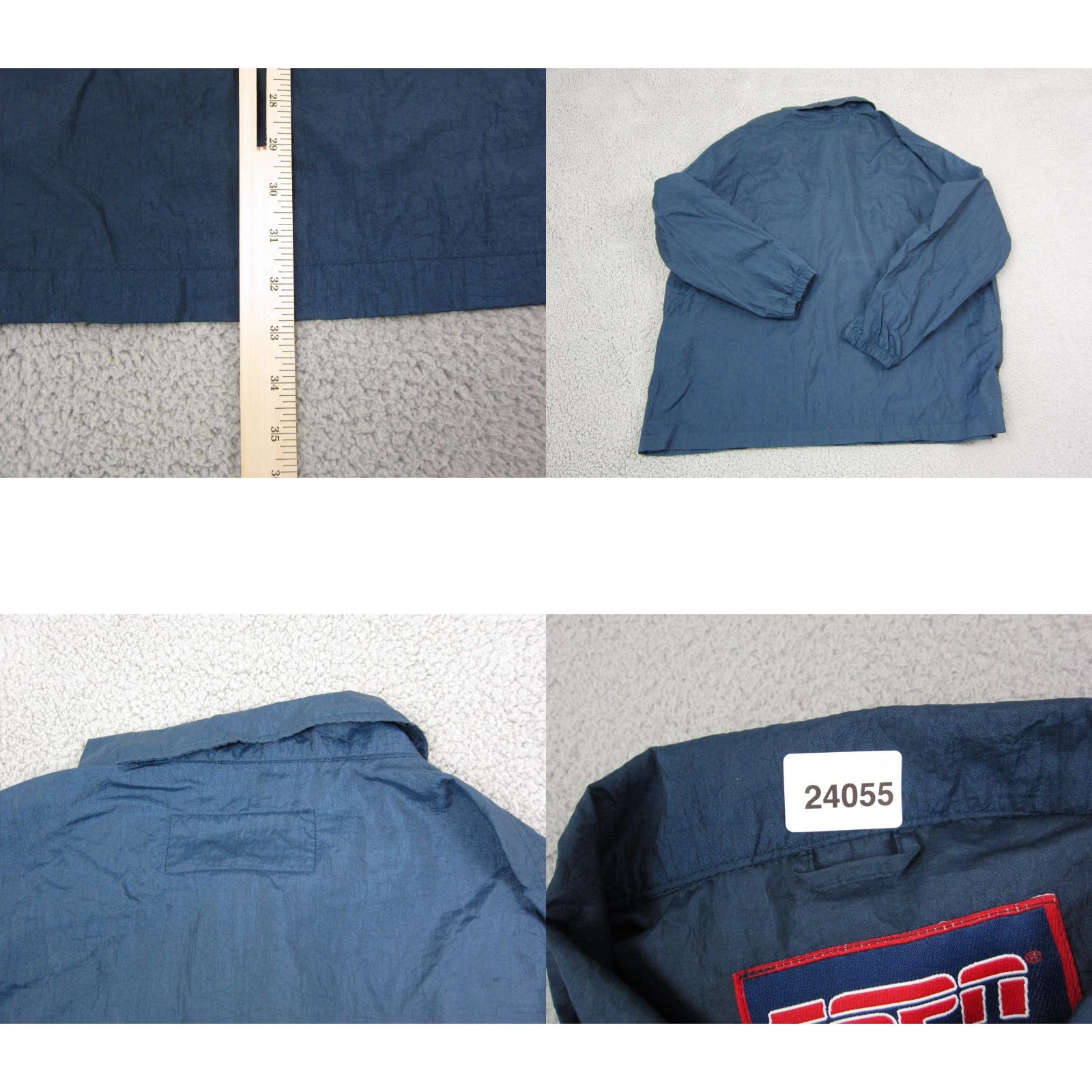 Vintage VINTAGE ESPN Jacket Mens XL Blue Satin Bomber 90s Windbreaker Size US XL / EU 56 / 4 - 8 Thumbnail