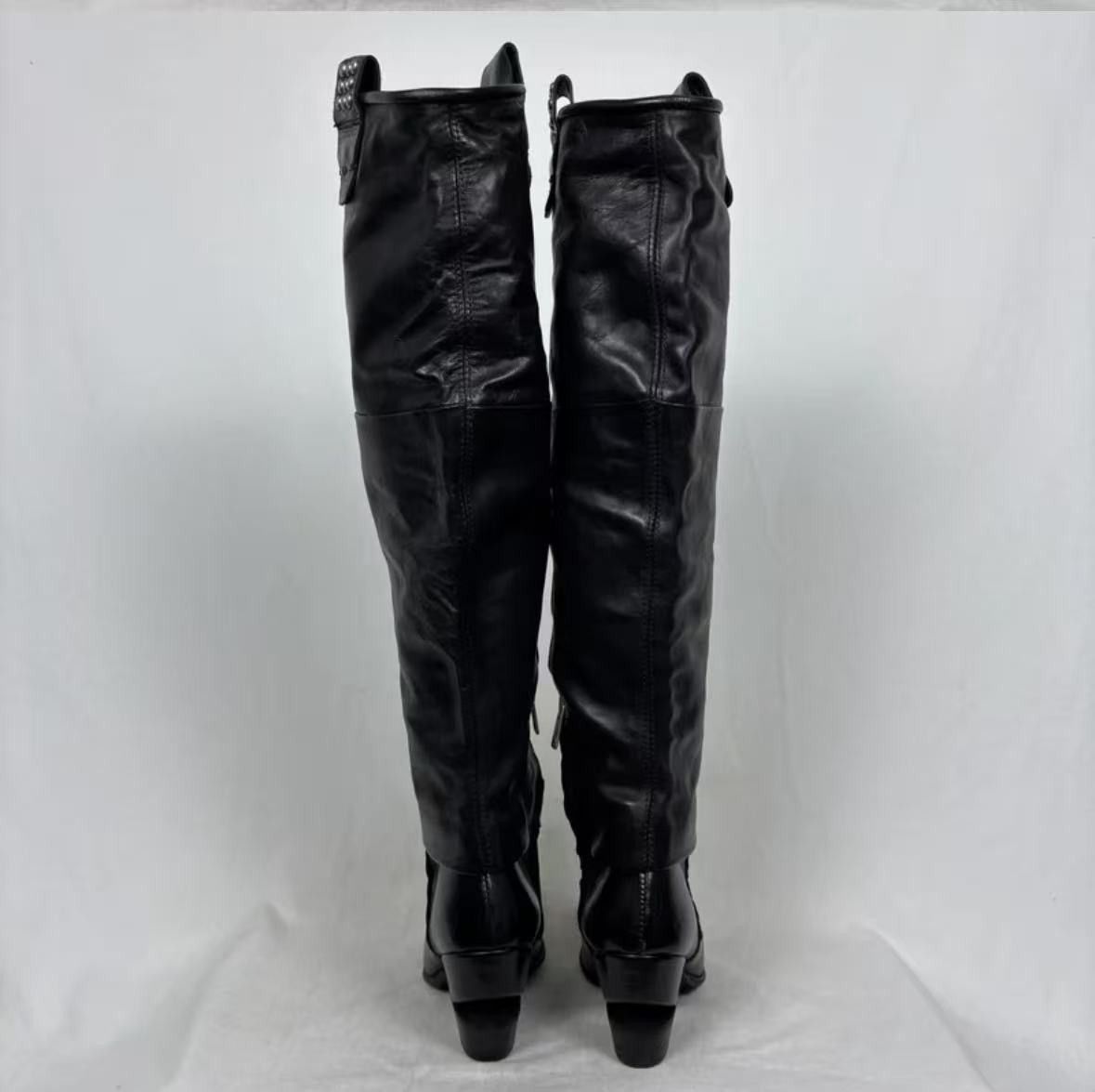 AS98 Knee High Screw Stud Boots