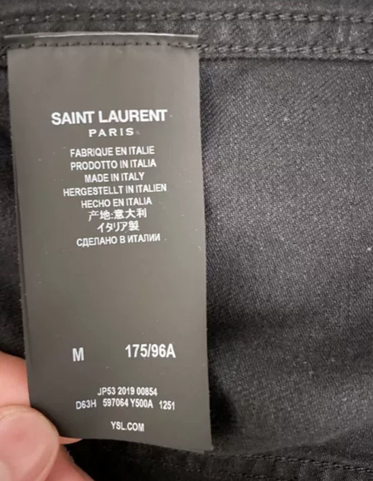 Saint Laurent Paris Saint Laurent Denim jacket-m Size US M / EU 48-50 / 2 - 5 Thumbnail