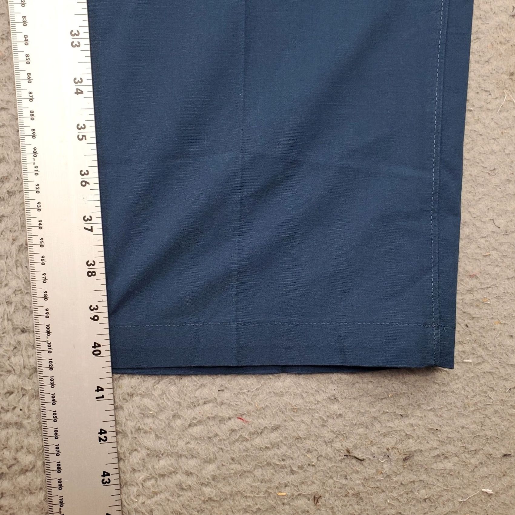 Haggar Haggar Mens Size 38x30 Blue Khaki Pants Straight Classic Belted Waist Signature Pants Size US 38 / EU 54 - 3 Thumbnail