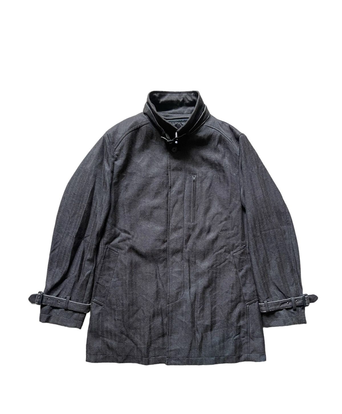 Katharine Hamnett London Vintage Katharine Hamnett London Cuffs Stripe Coat Jacket Size US L / EU 52-54 / 3 - 1 Thumbnail