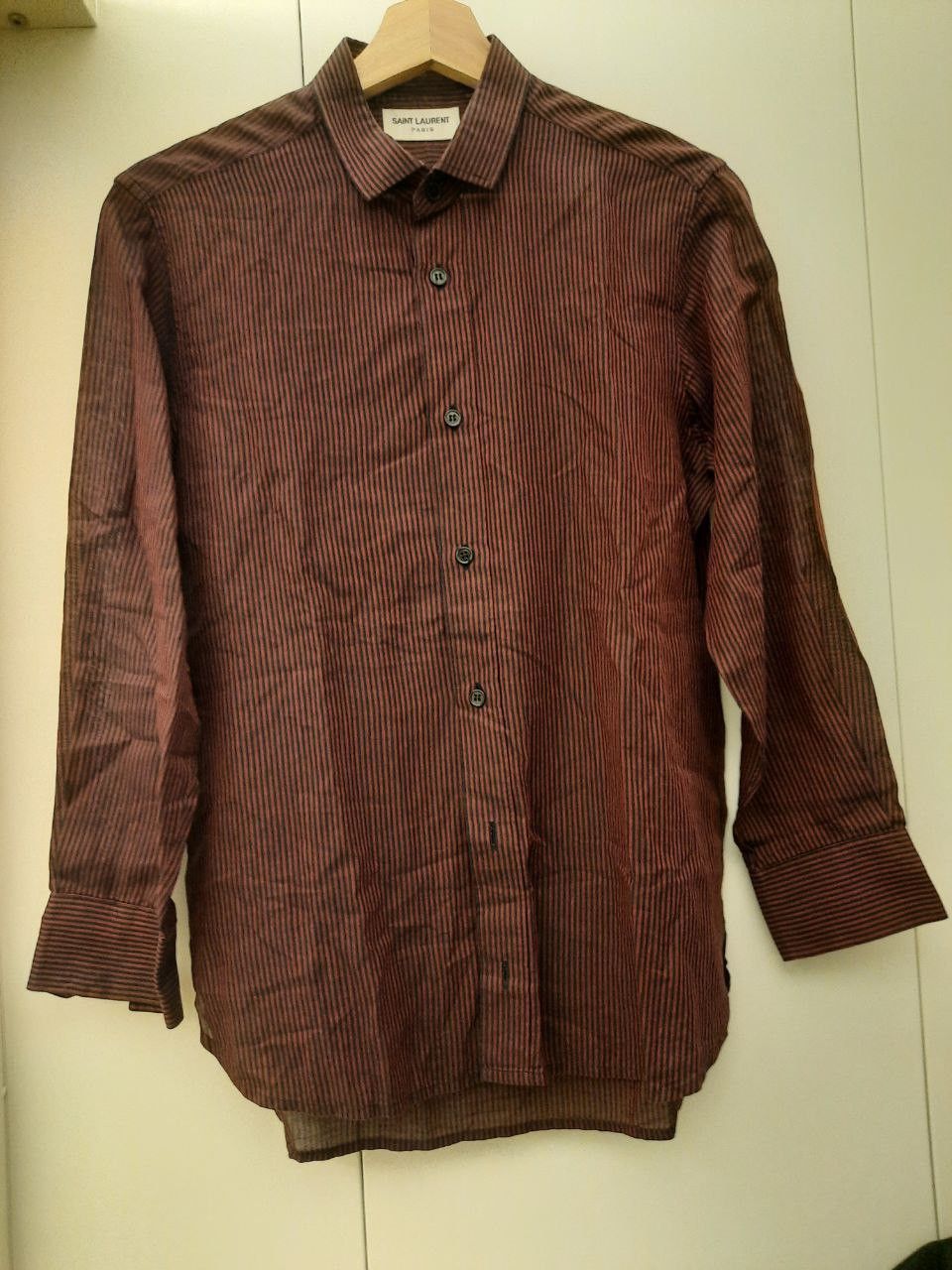 Saint Laurent Paris Striped Shirt Size US XS / EU 42 / 0 - 1 Thumbnail