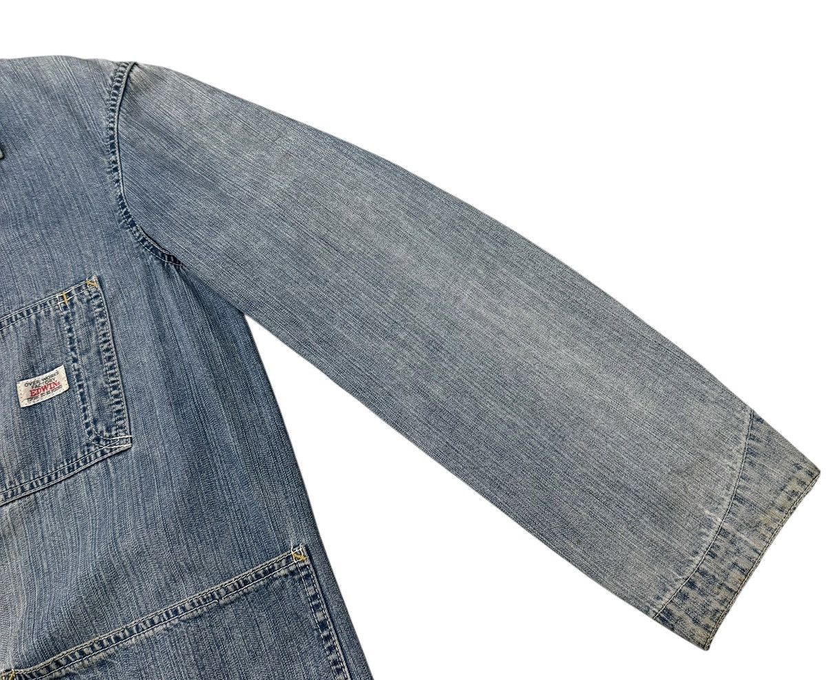 Edwin Vintage Edwin Chore Worker Distressed Denim Jacket Size US M / EU 48-50 / 2 - 12 Thumbnail