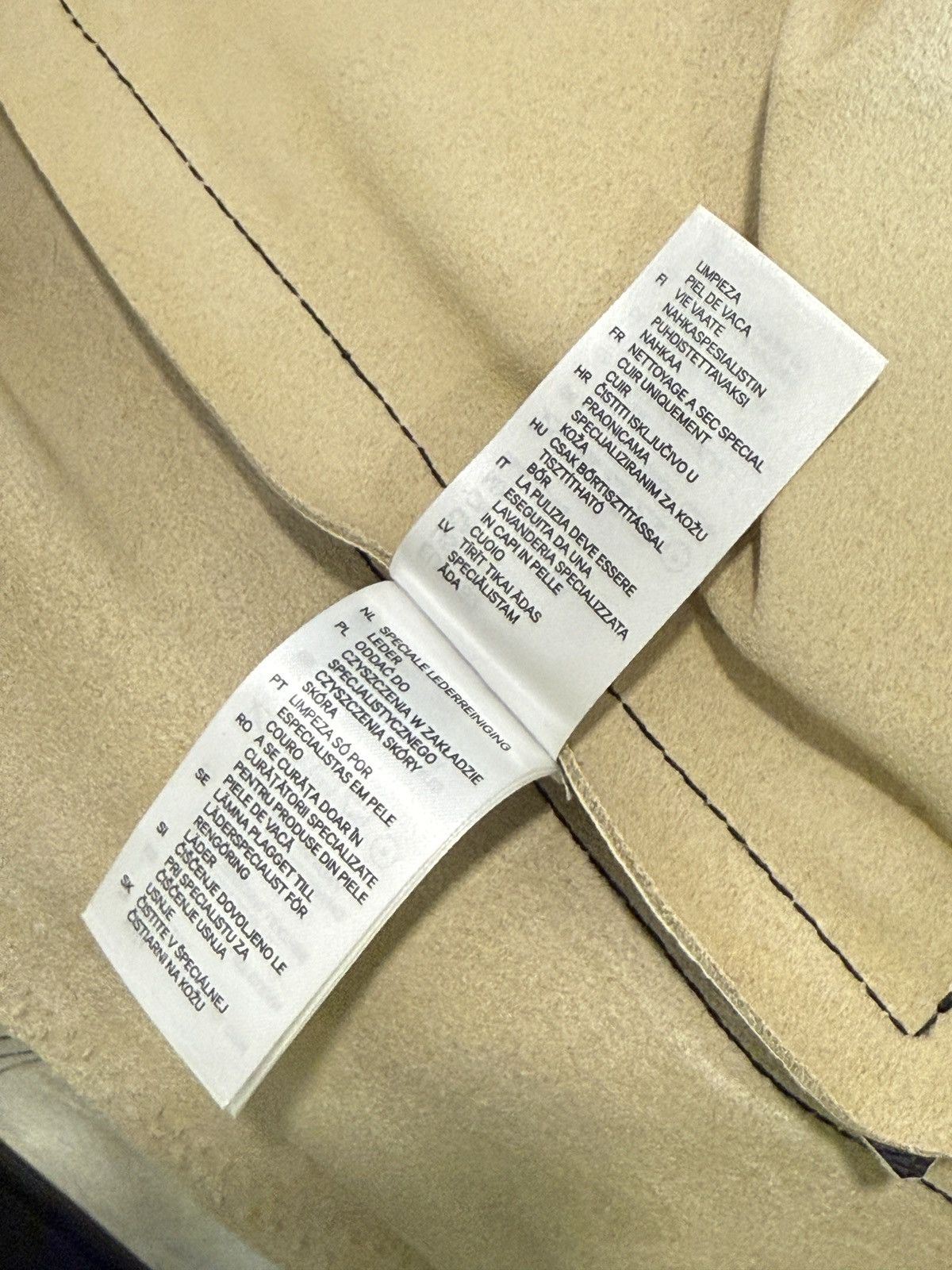 H&M × Maison Margiela Deconstructed Leather Biker Jacket Size XS / US 0-2 / IT 36-38 - 5 Thumbnail