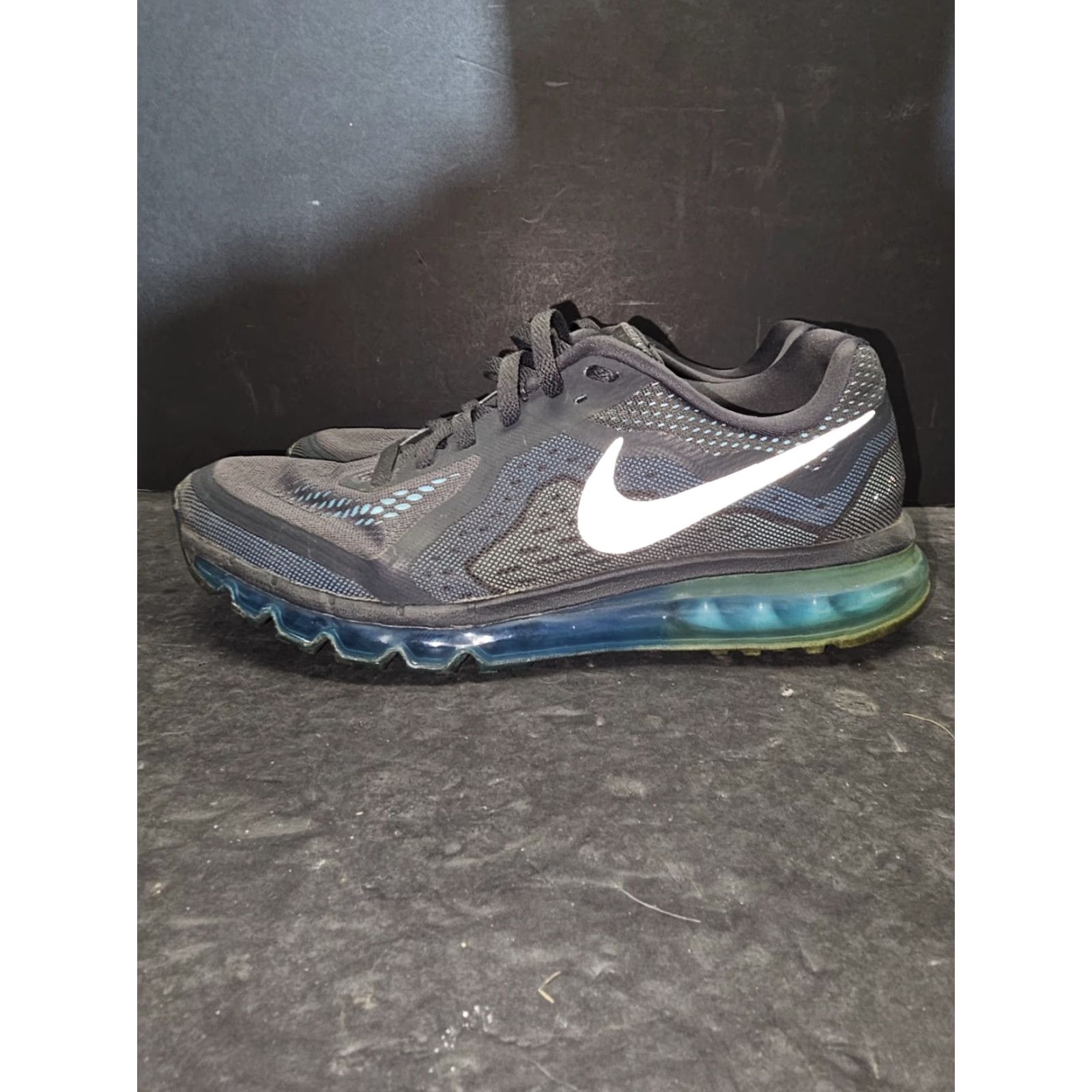 Nike Nike Air Max 2014 Sneaker Mens Blue Anthracite Reflect Silver 621077-404 12 - No Box Size US 12 / EU 45 - 5 Thumbnail