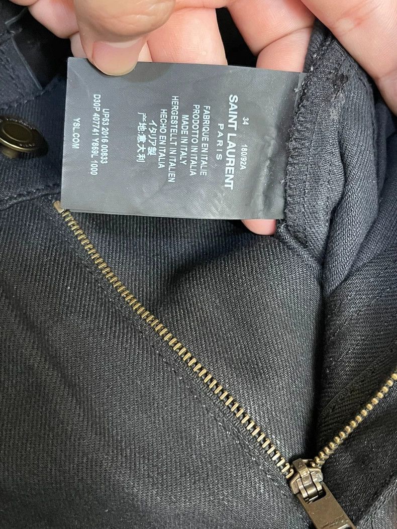 Saint Laurent Paris Saint Laurent Paris Saint Laurent D10 Frayed Denim Pants-2 Size US 34 / EU 50 - 4 Thumbnail