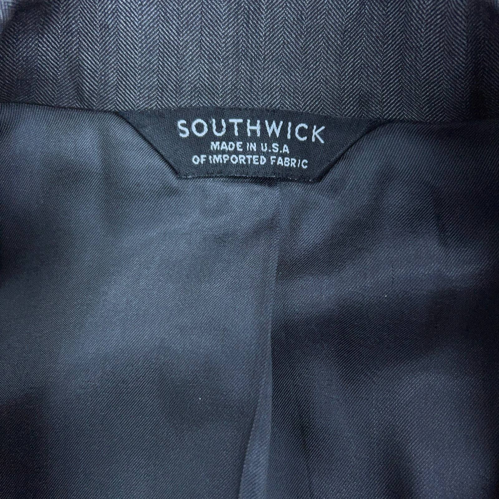 Southwick Southwick Men Sz 44XL Extra Long Suit 2 Piece *TINY FLAW Size 44L - 13 Thumbnail