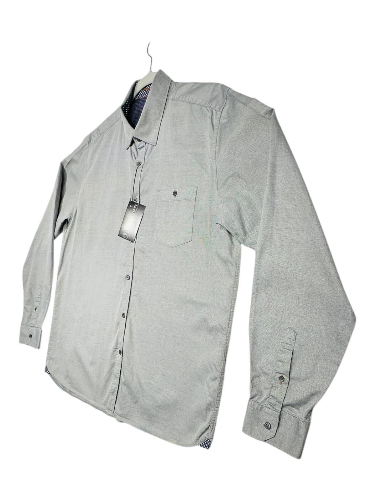 Ted Baker Ted Baker 6 Shirt Men's UK Size 2XL Grey Button Pocket Size 48R - 3 Thumbnail