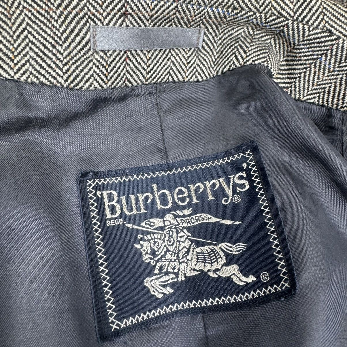 Burberry 🔥BURBERRY HERRINGBONE WOOL LONG JACKET Size US M / EU 48-50 / 2 - 12 Thumbnail