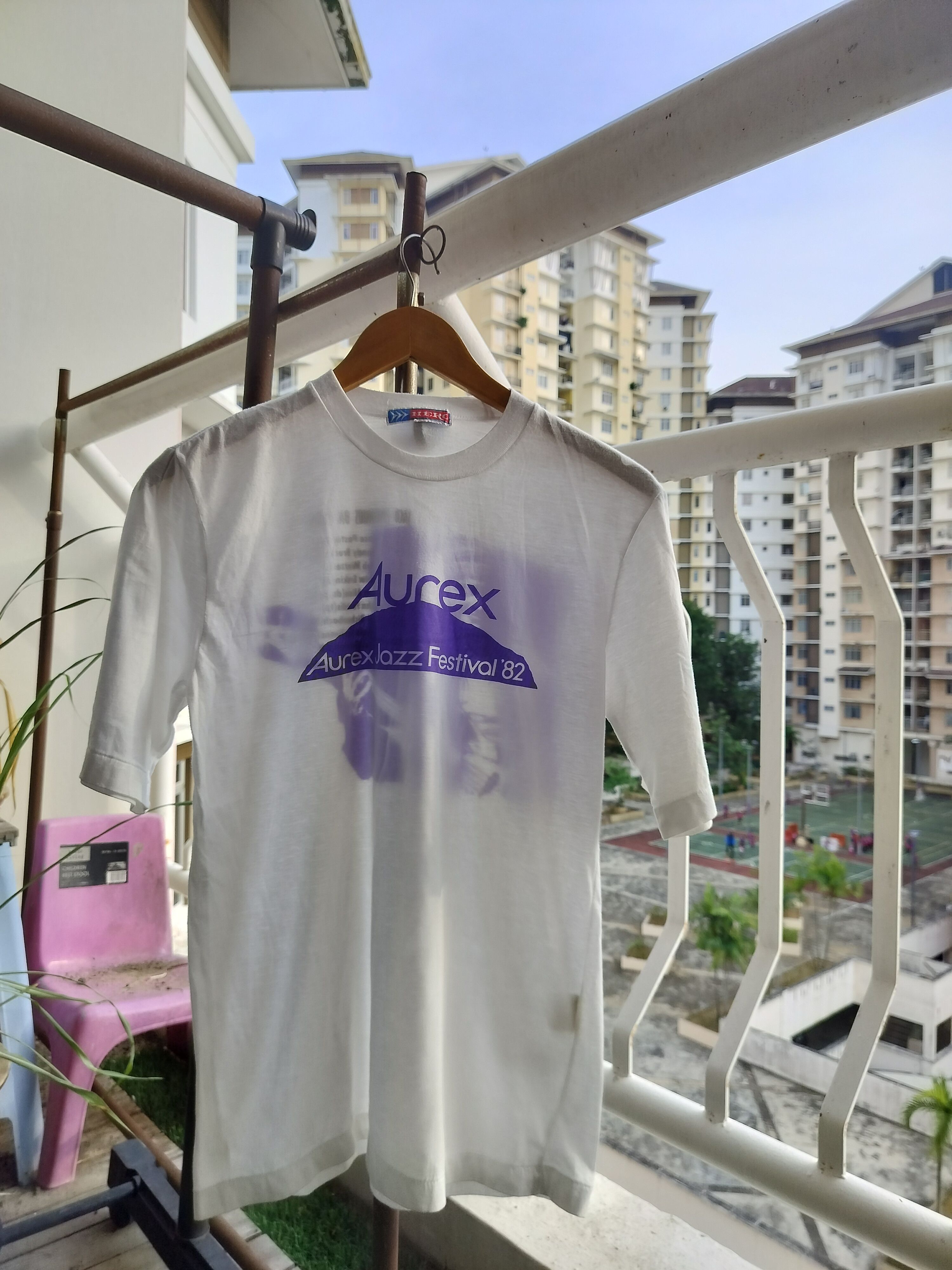 Band Tees Vintage 82 Aurex Jazz Fest Jaco Pastorius Big Band tees Size US M / EU 48-50 / 2 - 2 Thumbnail
