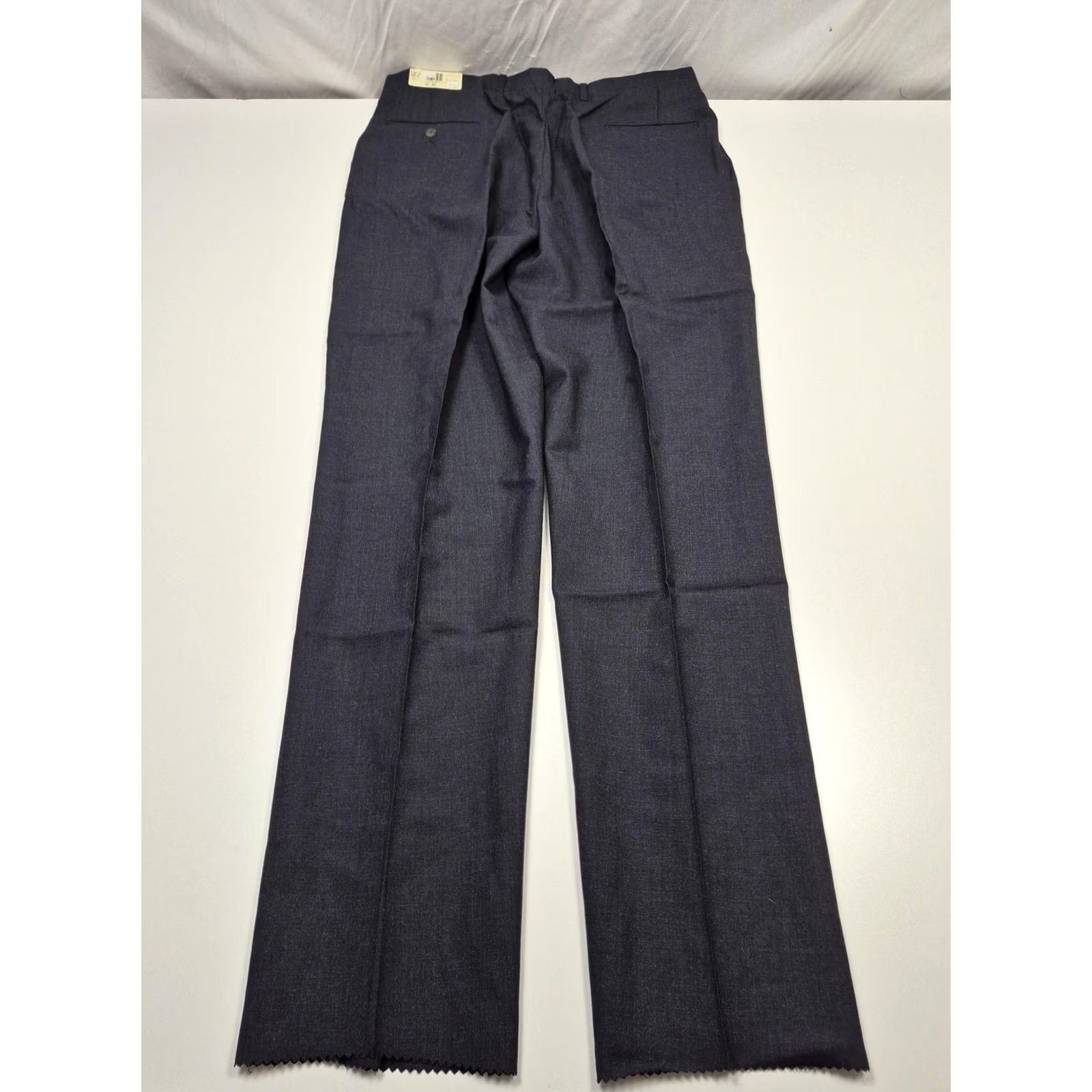 Vintage VINTAGE Racquet Club Mens Dress Pants Blue Wool 38x36 Pleated Straight Unhemmed NWT USA Size US 38 / EU 54 - 5 Thumbnail