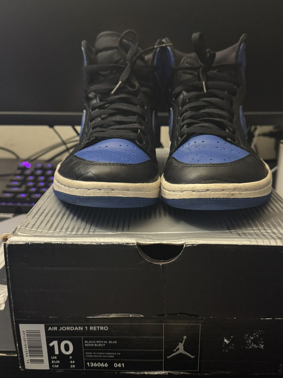 Nike 2001 Air Jordan 1 Royal Size US 10 / EU 43 - 3 Thumbnail