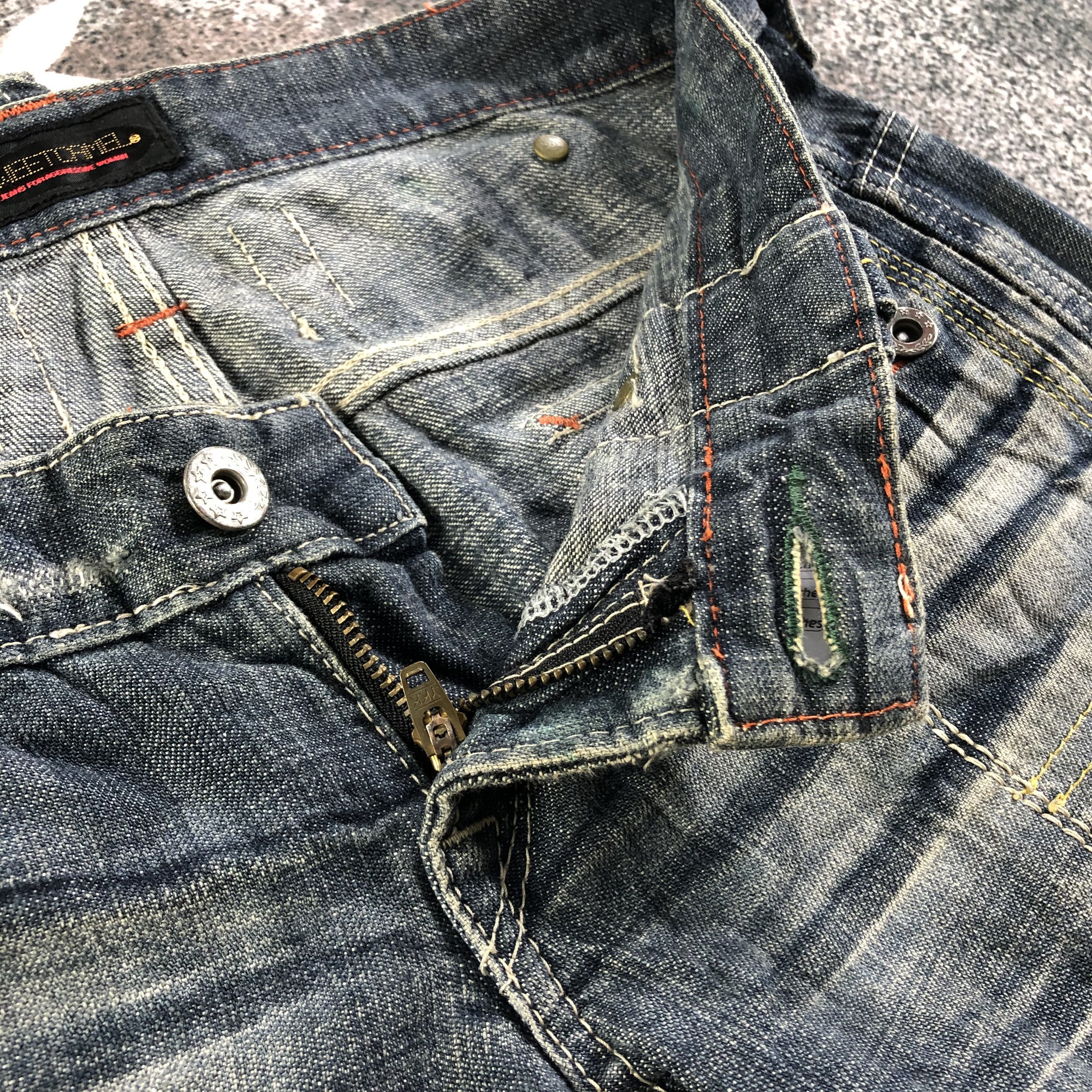 Japanese Brand Sweet Camel Faded Flared Jeans KJ2031 Size 30" / US 8 / IT 44 - 7 Thumbnail