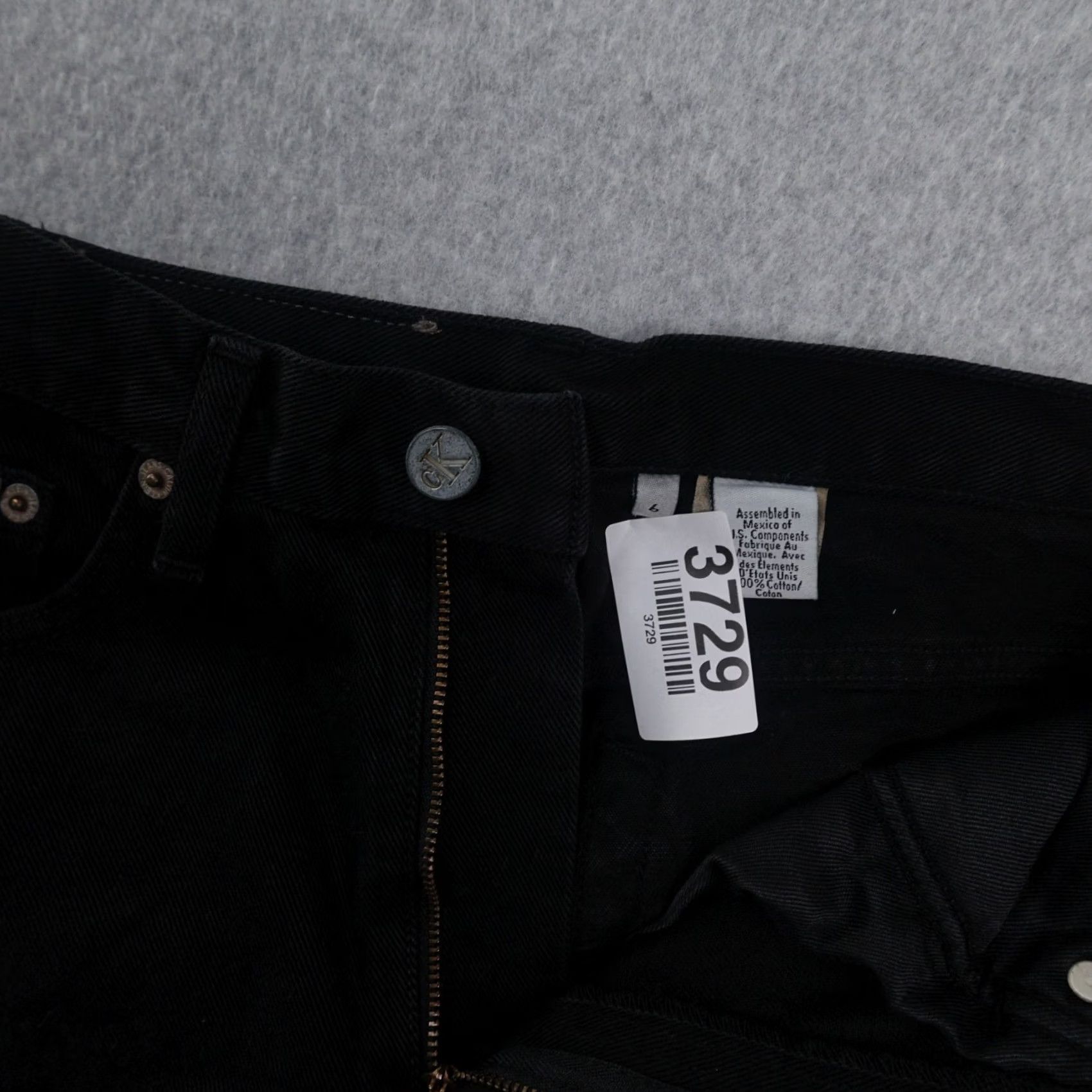 Calvin Klein CK Calvin Klein Jeans Womens 6 Jeans Tapered Regular Black 5-Pocket Denim Cotton Vintage 90s Womens Jeans Size 28" / US 6 / IT 42 - 4 Thumbnail