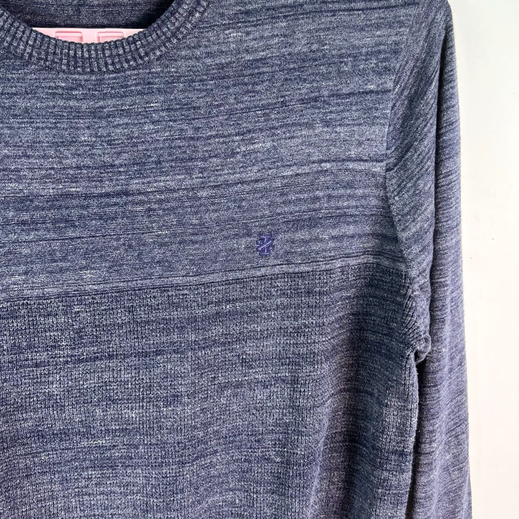 Izod Izod Sweater Mens 2XL Blue Striped Knitted Long Sleeves Pullover Size US XXL / EU 58 / 5 - 2 Thumbnail