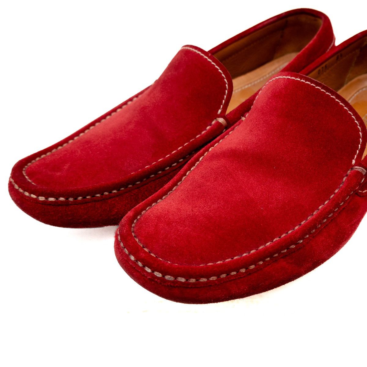 Prada PRADA Red Suede Driving Moccasins Casual Loafers Men’s 9.5US Size US 9.5 / EU 42-43 - 8 Thumbnail