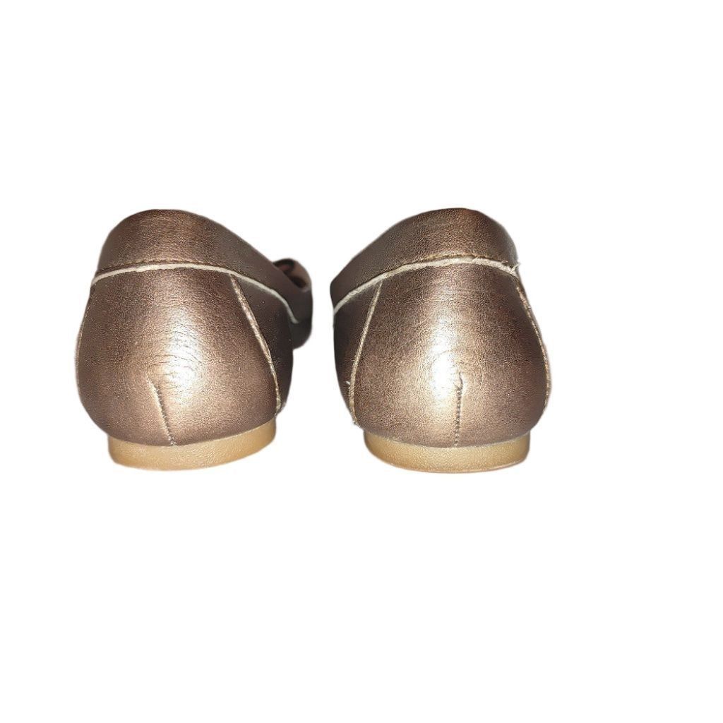 Born Born Louise Metallic Bronze Leather Ballet Flats Size 7.5 Size US 7.5 / IT 37.5 - 6 Thumbnail