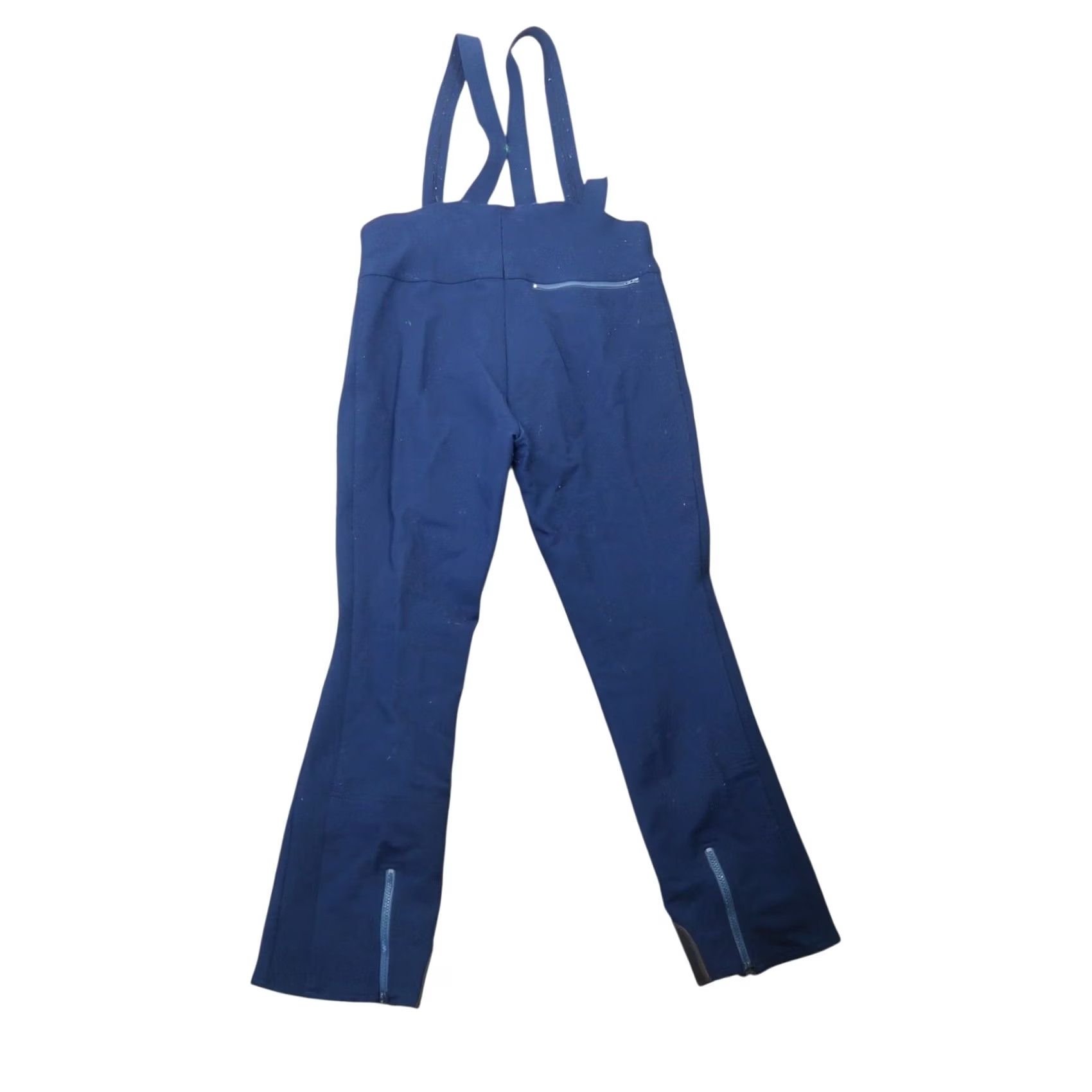 Vintage VINTAGE Slalom Wool Ski Bib Pants Jumpsuit Navy Blue 70s Mens 36 Wool Nylon 30in Inseam 53in Length 80s Theme Mens Size 36R - 3 Thumbnail