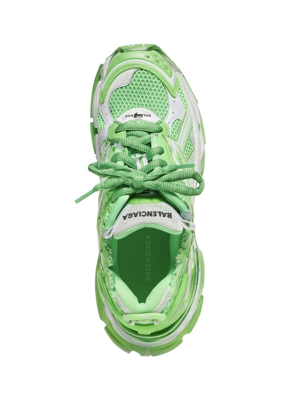 Balenciaga Balenciaga Runner Sneakers in Green Size US 13 / EU 46 - 3 Thumbnail