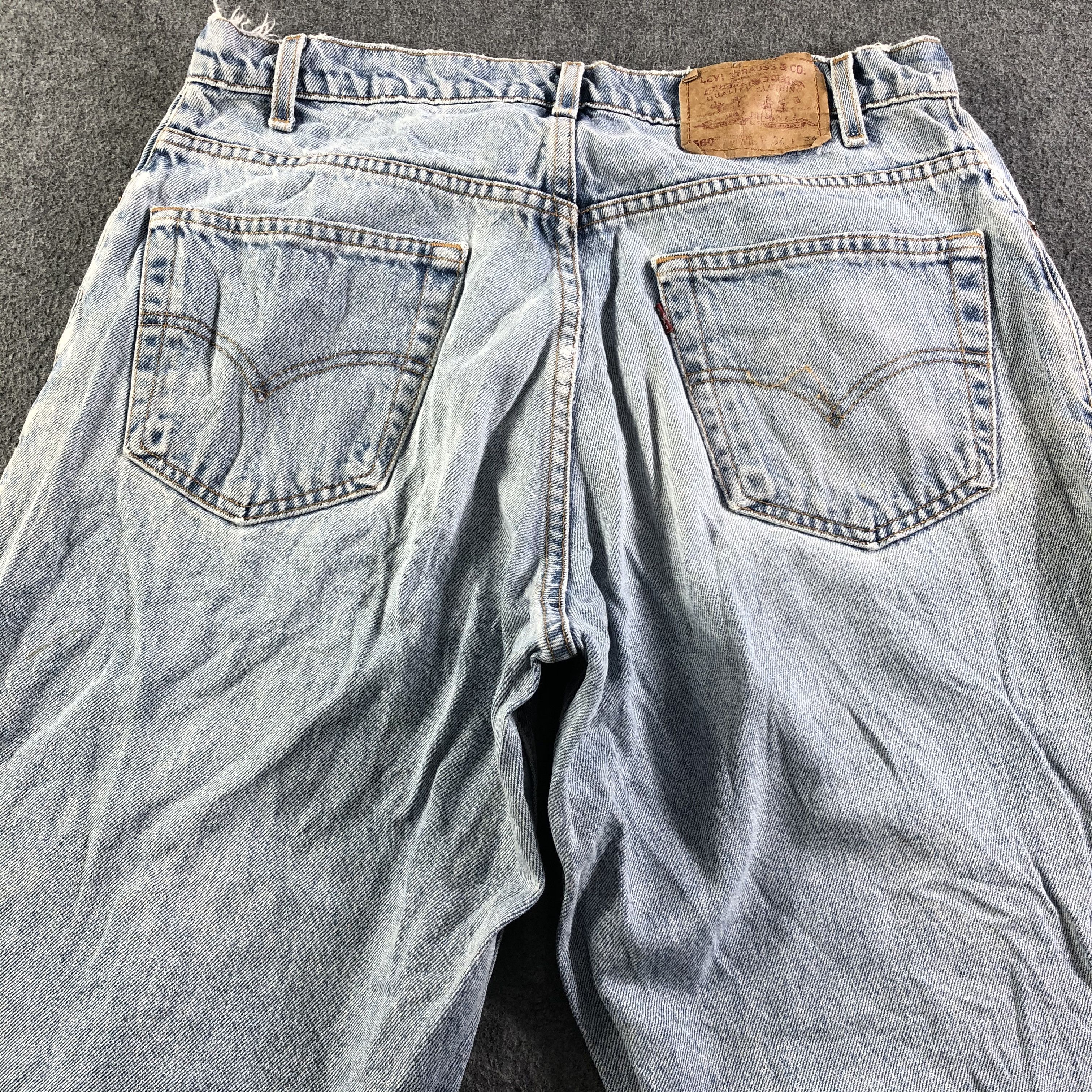 Levi's 90s Vintage Light Wash Levis 560 Jeans-J3241 Size US 34 / EU 50 - 4 Thumbnail