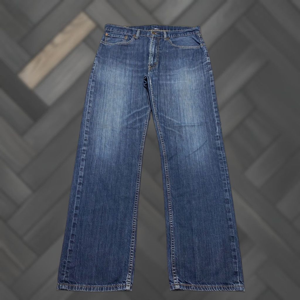 Levi's Levi's 505 Regular Fit Jeans Men 36x32 Blue Denim Pants Straight 5-Pocket Medium Wash Cotton Jeans Mens Regular Fit Size US 36 / EU 52 - 1 Thumbnail