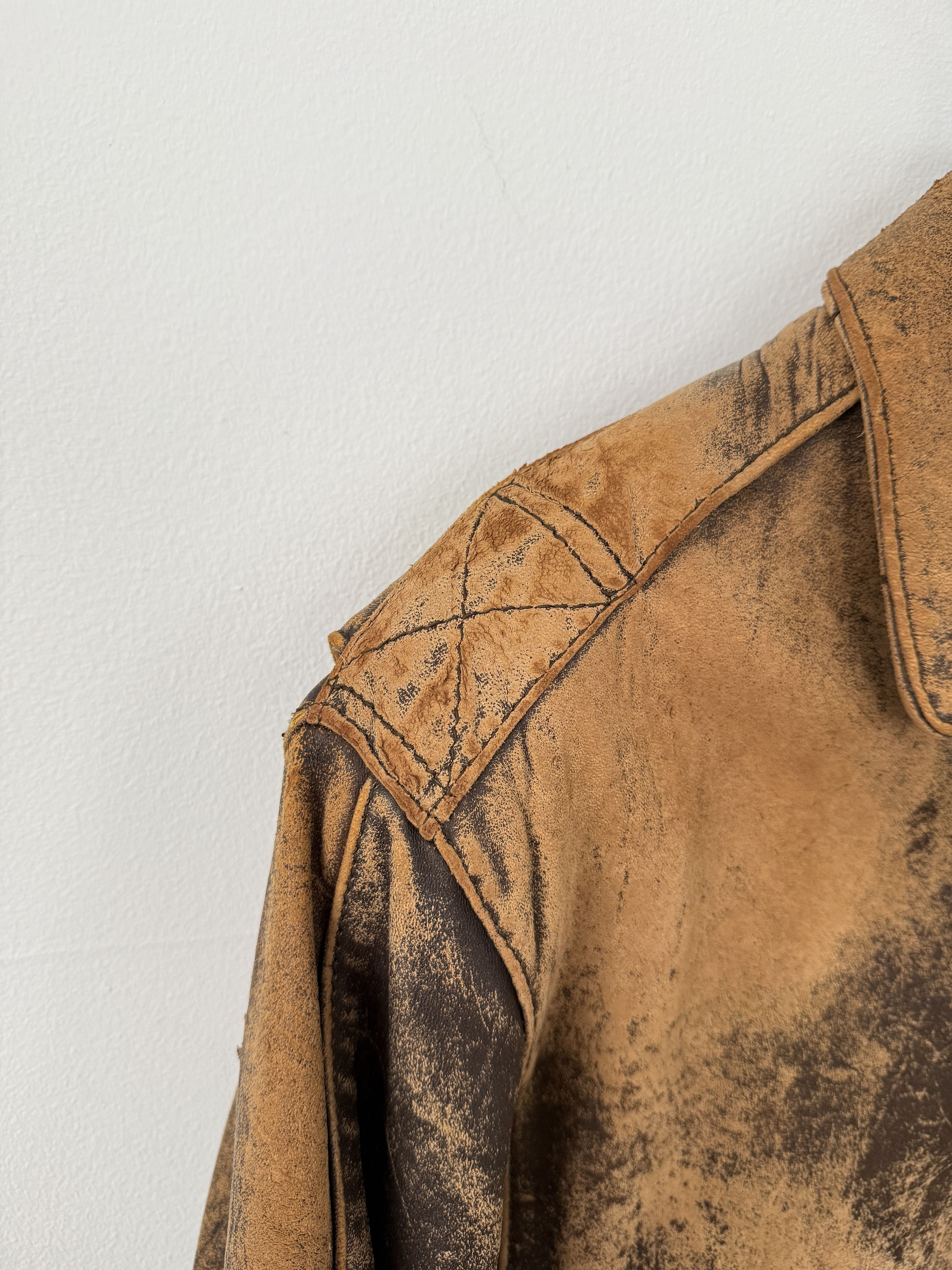Vintage Leather Bomber Jacket Size US M / EU 48-50 / 2 - 11 Thumbnail