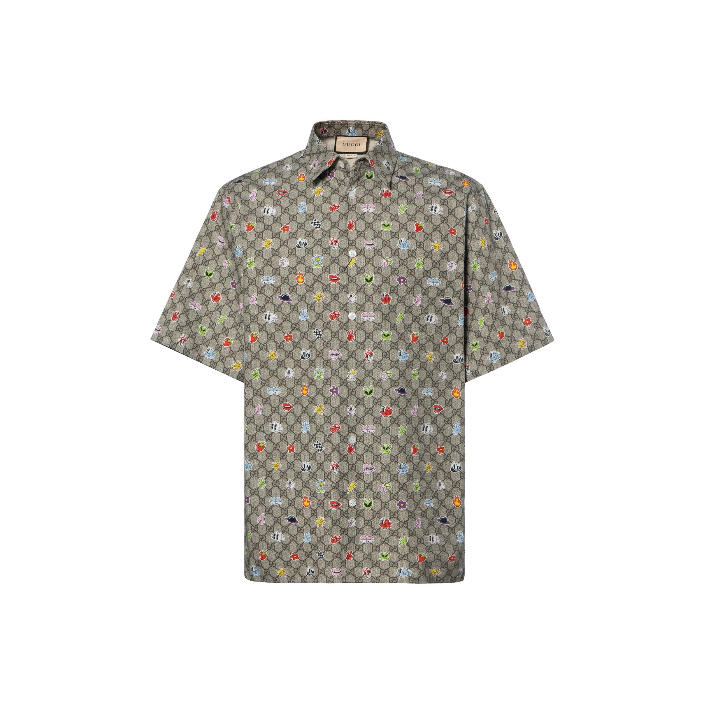 Gucci Gucci SS24 GG Supreme Cartoon Print Shirt 46 Size US S / EU 44-46 / 1 - 1 Thumbnail