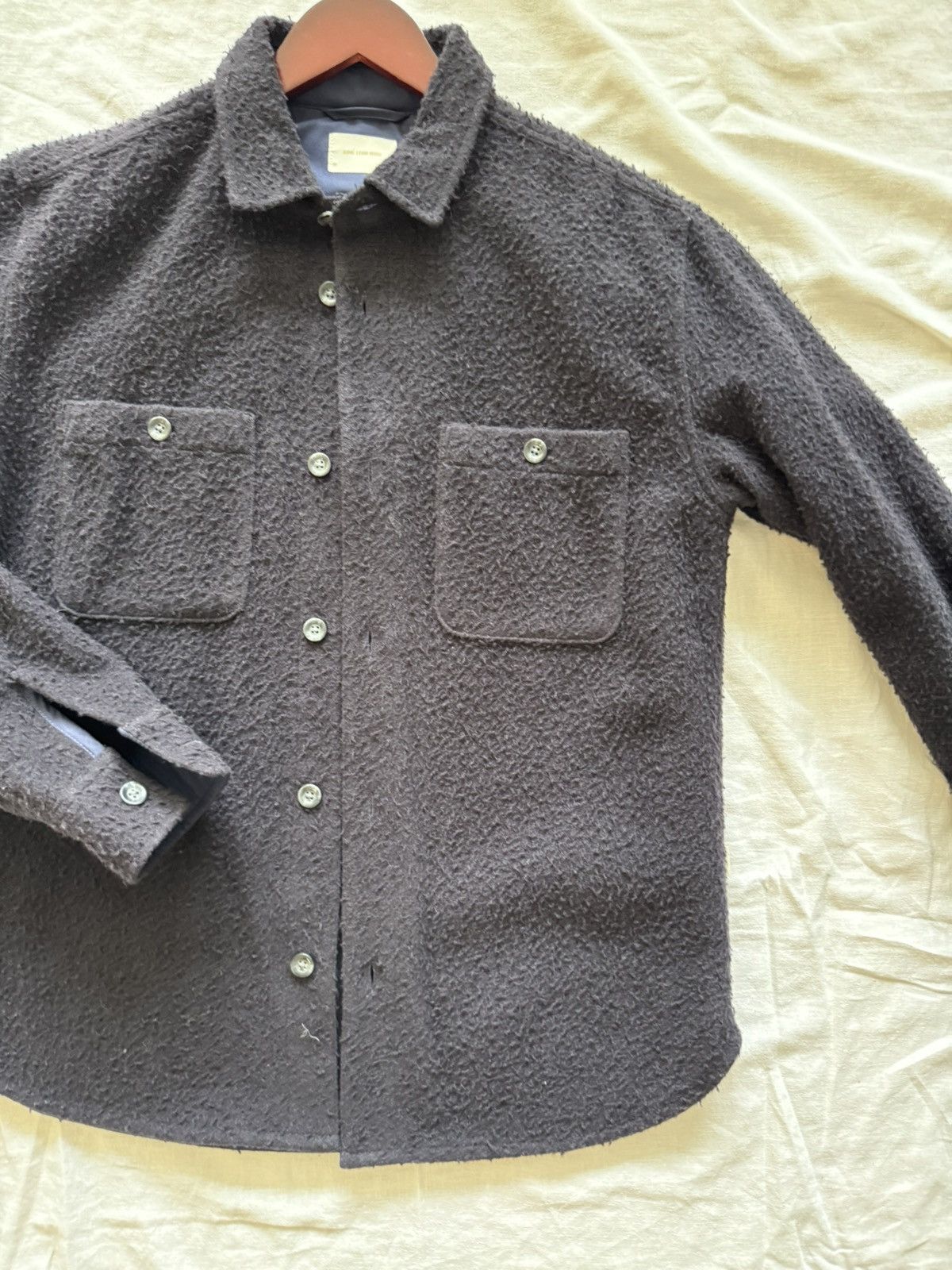 Aime Leon Dore ALD Casentino Shirt Medium Navy Wool Size US M / EU 48-50 / 2 - 7 Thumbnail