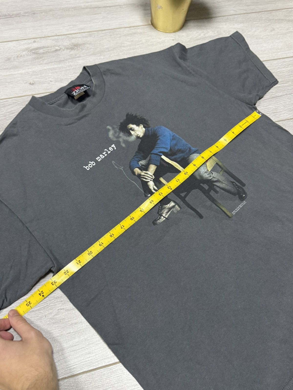 Zion Rootswear Bob Marley USA 2001 vintage Zion tee shirt more man smoke Size US XL / EU 56 / 4 - 7 Thumbnail