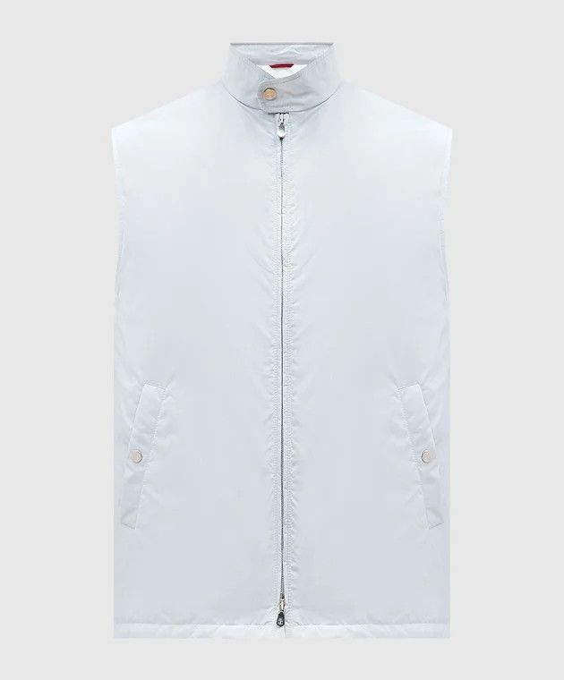 Brunello Cucinelli o1y0526 Vest in Sky Blue Size US XL / EU 56 / 4 - 1 Thumbnail