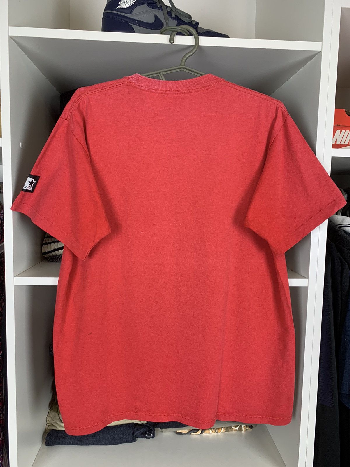 NBA × Starter × Vintage Vintage Chicago Bulls Starter Single Stitch Faded T-shirt Size US M / EU 48-50 / 2 - 14 Thumbnail