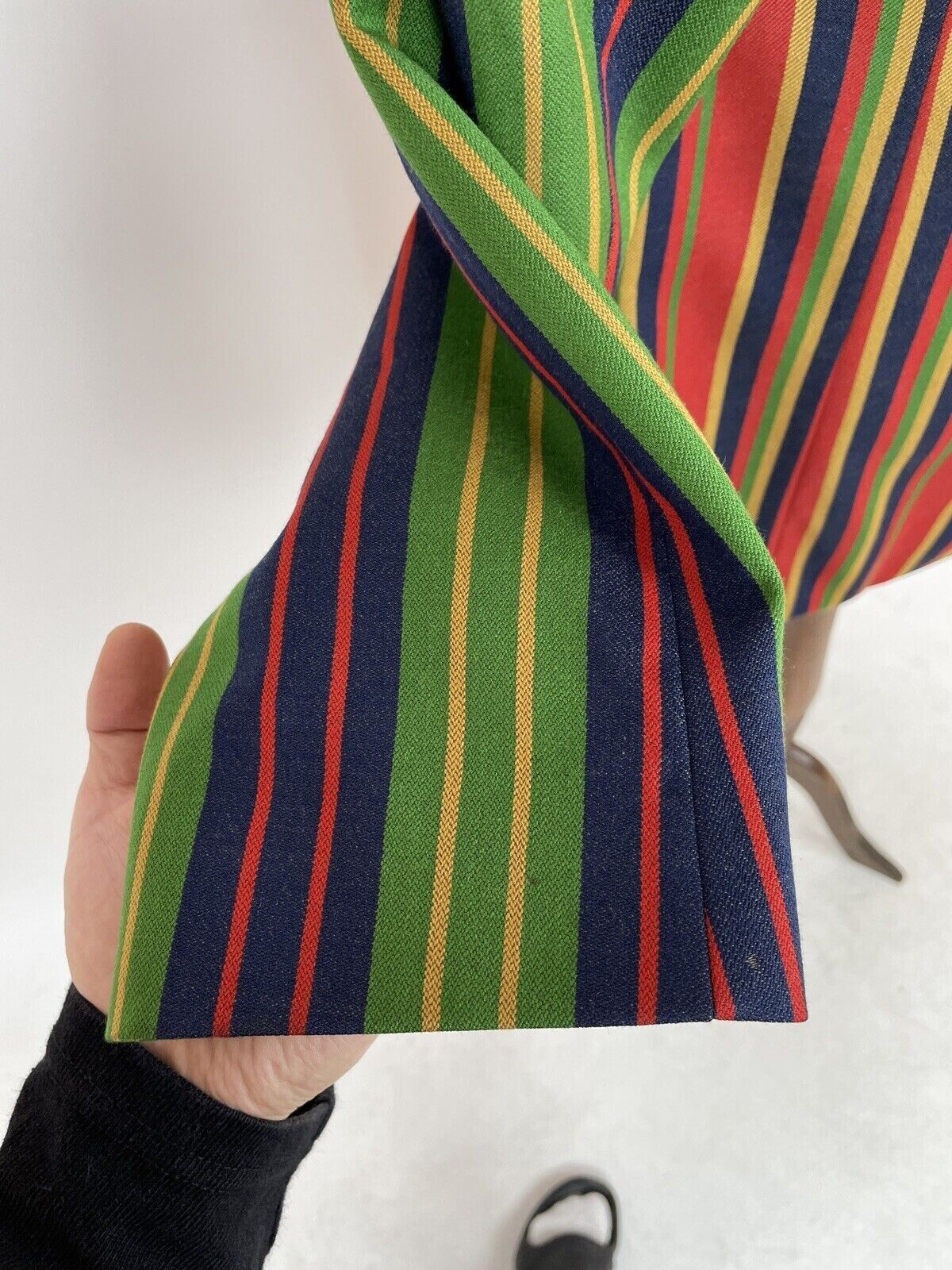 Versus Versace VINTAGE VERSUS GIANNI VERSACE MENS BLAZER STRIPED JACKET Size 44R - 6 Thumbnail