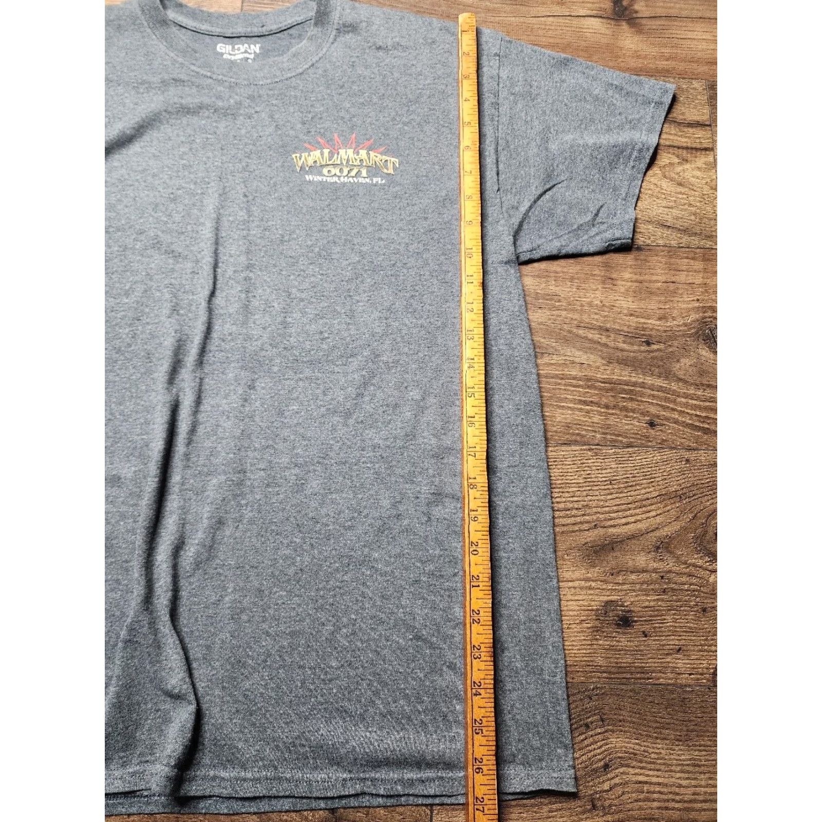 Gildan Gildan Mens Large Gray Graphic Tee "92 Rocks" Walmart Employee T-Shirt Double Sided 90s Limited Edition Size US L / EU 52-54 / 3 - 3 Thumbnail