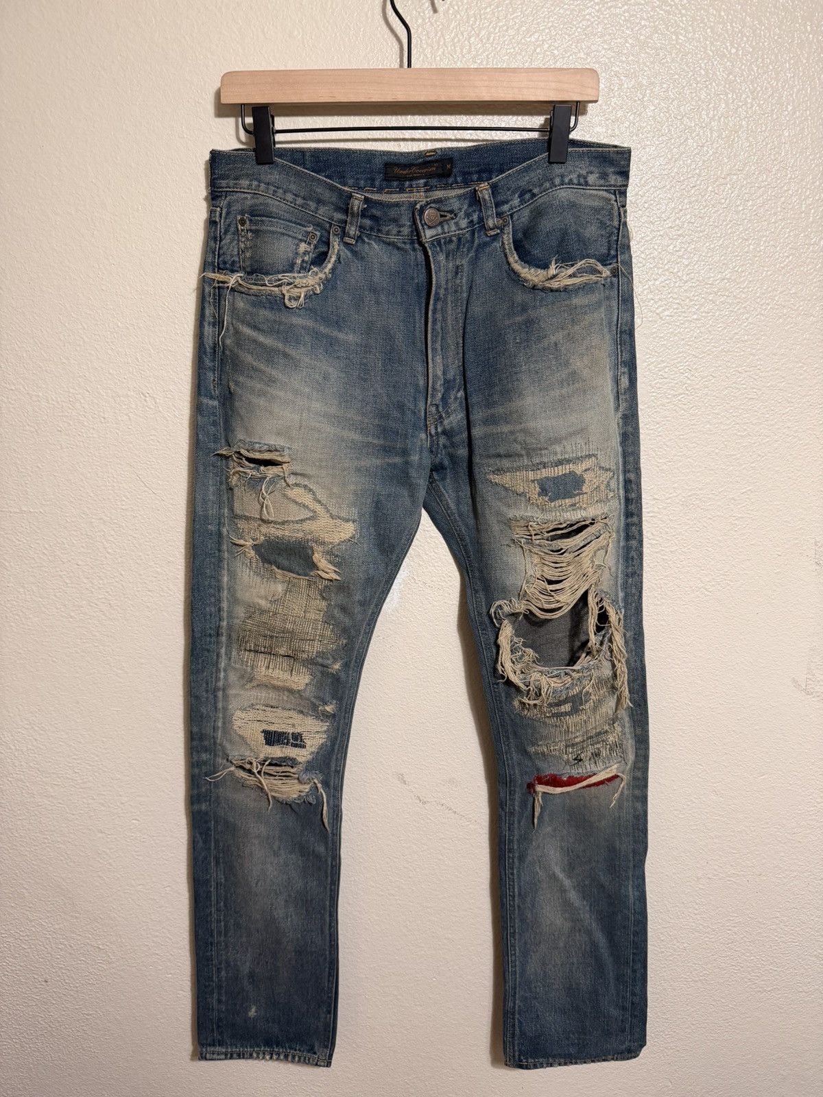 Jun Takahashi × Undercover Undercover 68 Blue Yarn Denim Size 4