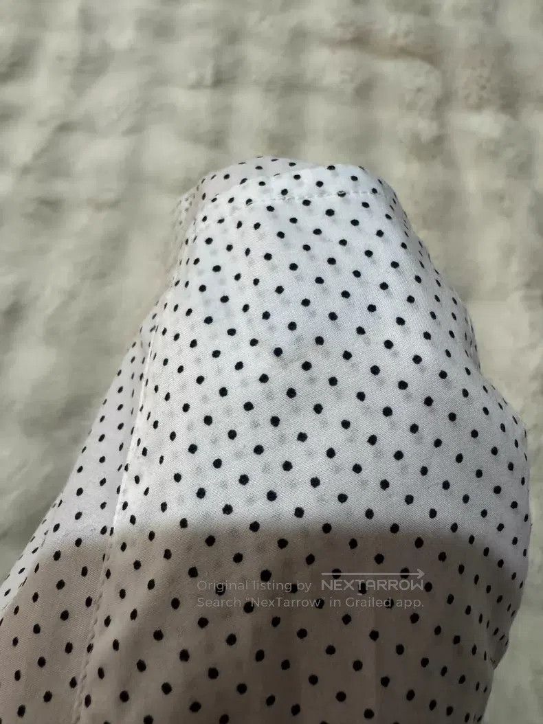 Saint Laurent Paris Saint Laurent Paris size 39 Original White Polka Dot Shirt Size US M / EU 48-50 / 2 - 9 Thumbnail