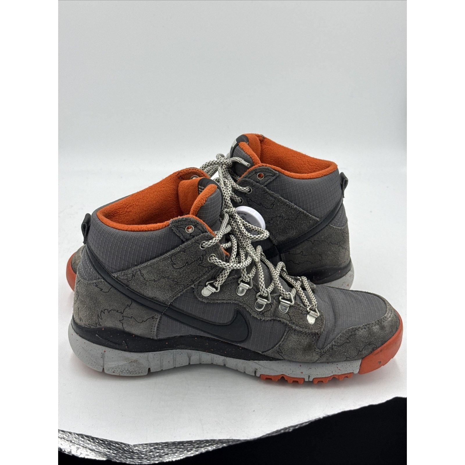 Nike Size 10 - Poler x Nike Dunk OMS High Dark Grey Orange Size US 10 / EU 43 - 8 Thumbnail