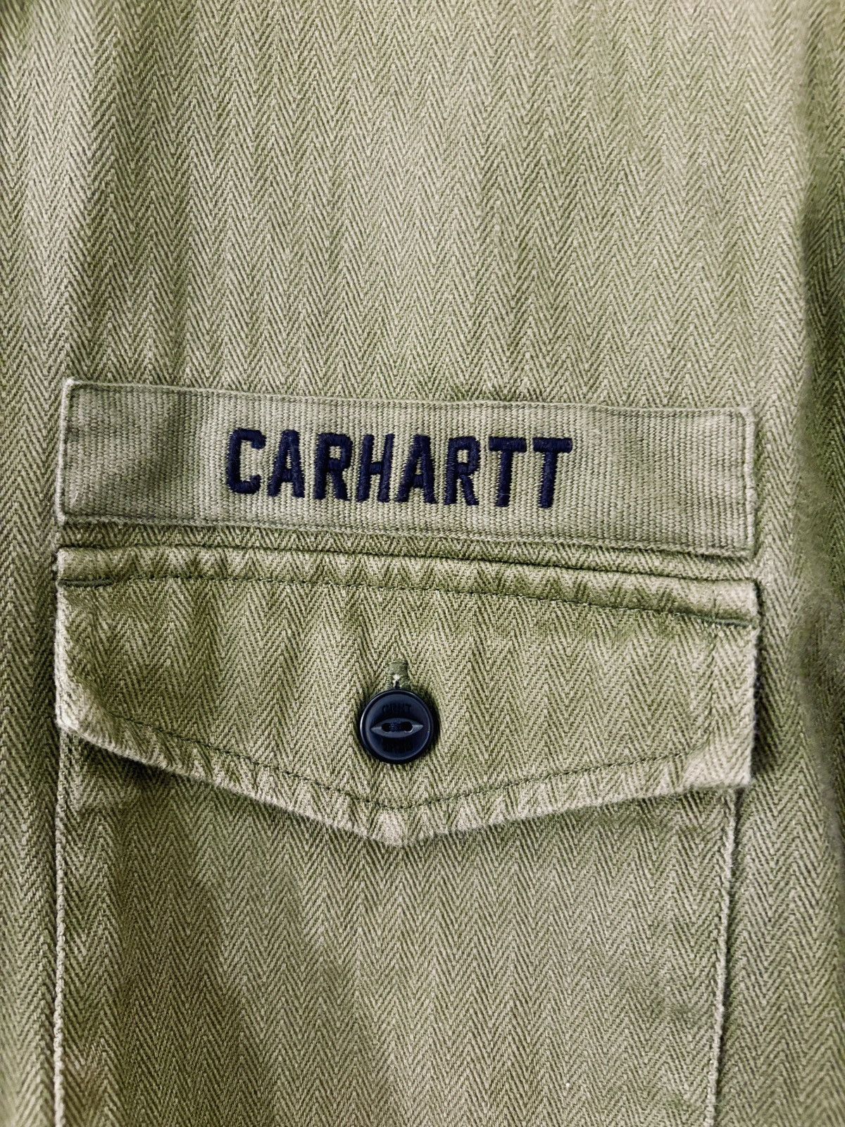 Carhartt Wip Carhartt WIP MI.USA Military Shirt — Olive Size US L / EU 52-54 / 3 - 2 Thumbnail
