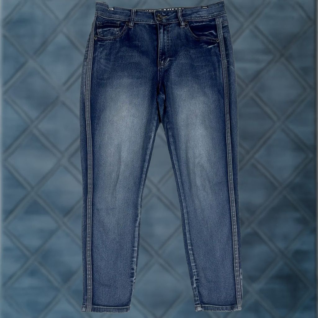Vintage HYDRAULIC Skinny Jeans Blue High Rise 8 Women Denim 5-Pocket Stretch Pockets Button denim Quality Bailey Vintage No Size 30" / US 8 / IT 44 - 1 Thumbnail