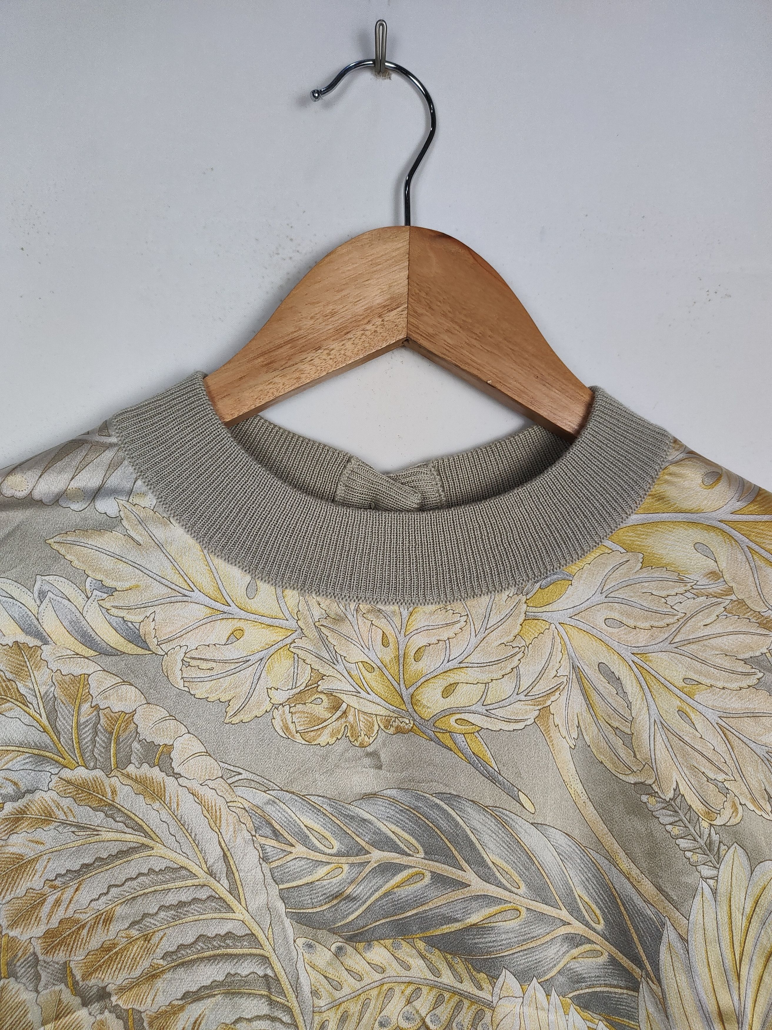 Salvatore Ferragamo Salvatore Ferragamo mixed material knit and Silk Blouse Size M / US 6-8 / IT 42-44 - 2 Thumbnail