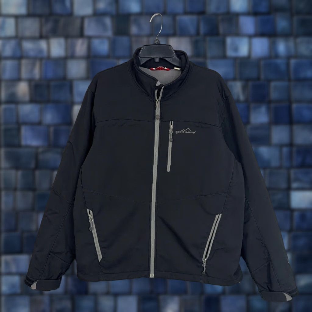 Eddie Bauer Eddie Bauer Jacket Mens L Black 365 Softshell Full Zip Hiking Outdoor Windbreaker Regular L Mens Size US L / EU 52-54 / 3 - 1 Thumbnail