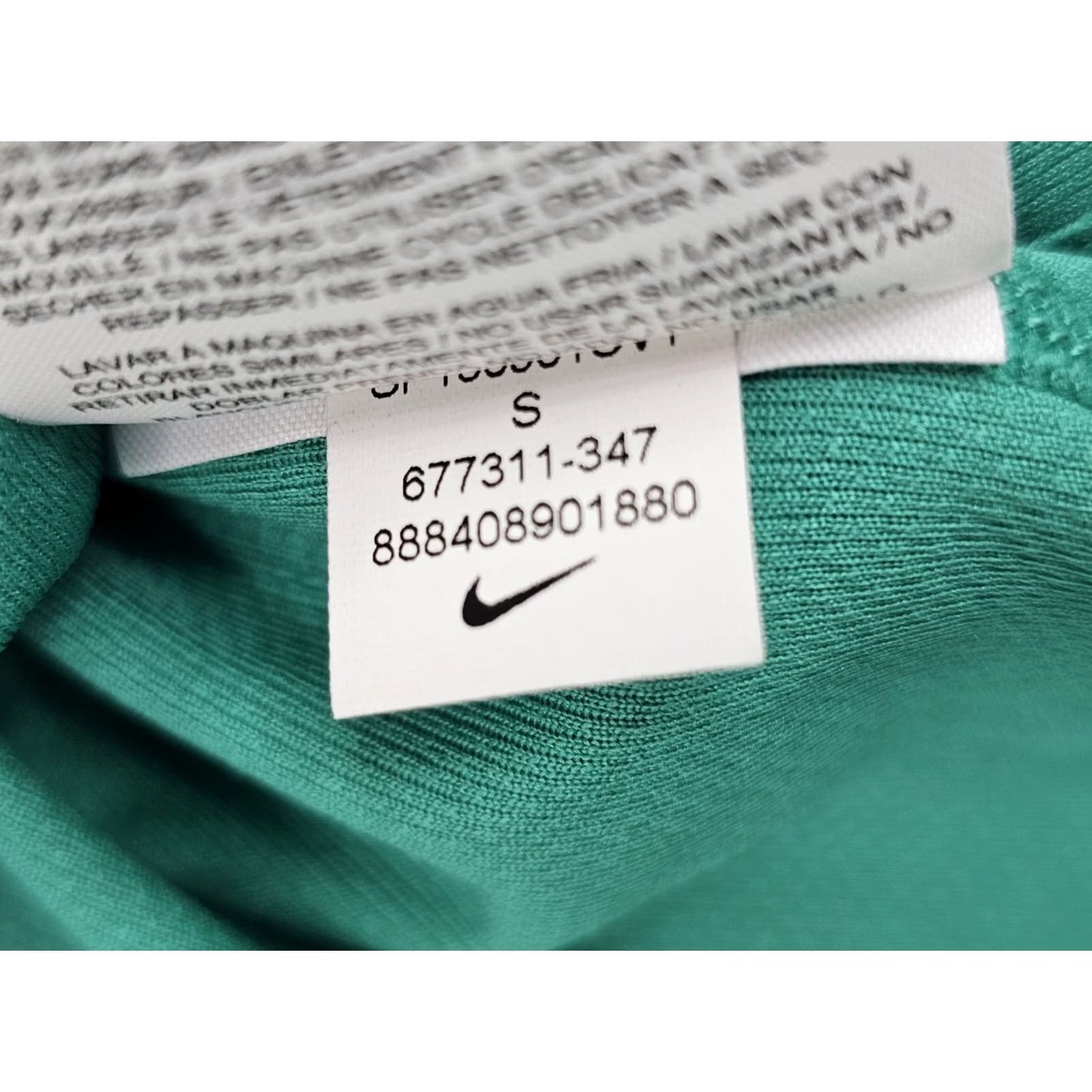 Nike Nike Dri-FIT Long Sleeve Shirt Women S Lightweight EUC Green 677311 Running Pullover Slim Fit Techwear Size S / US 4 / IT 40 - 7 Thumbnail