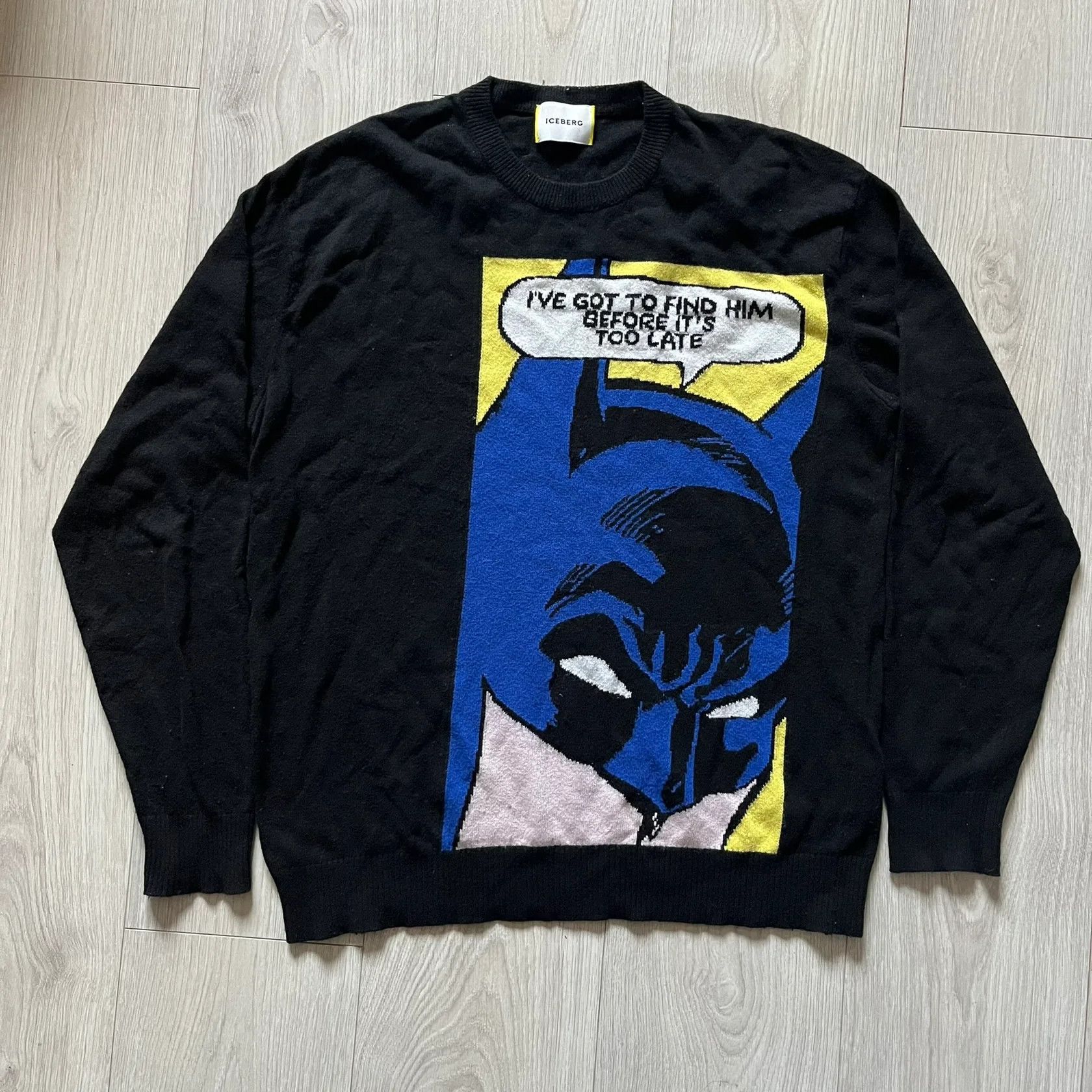 Iceberg Iceberg Batman 2016 Black Sweater Size US M / EU 48-50 / 2 - 1 Thumbnail