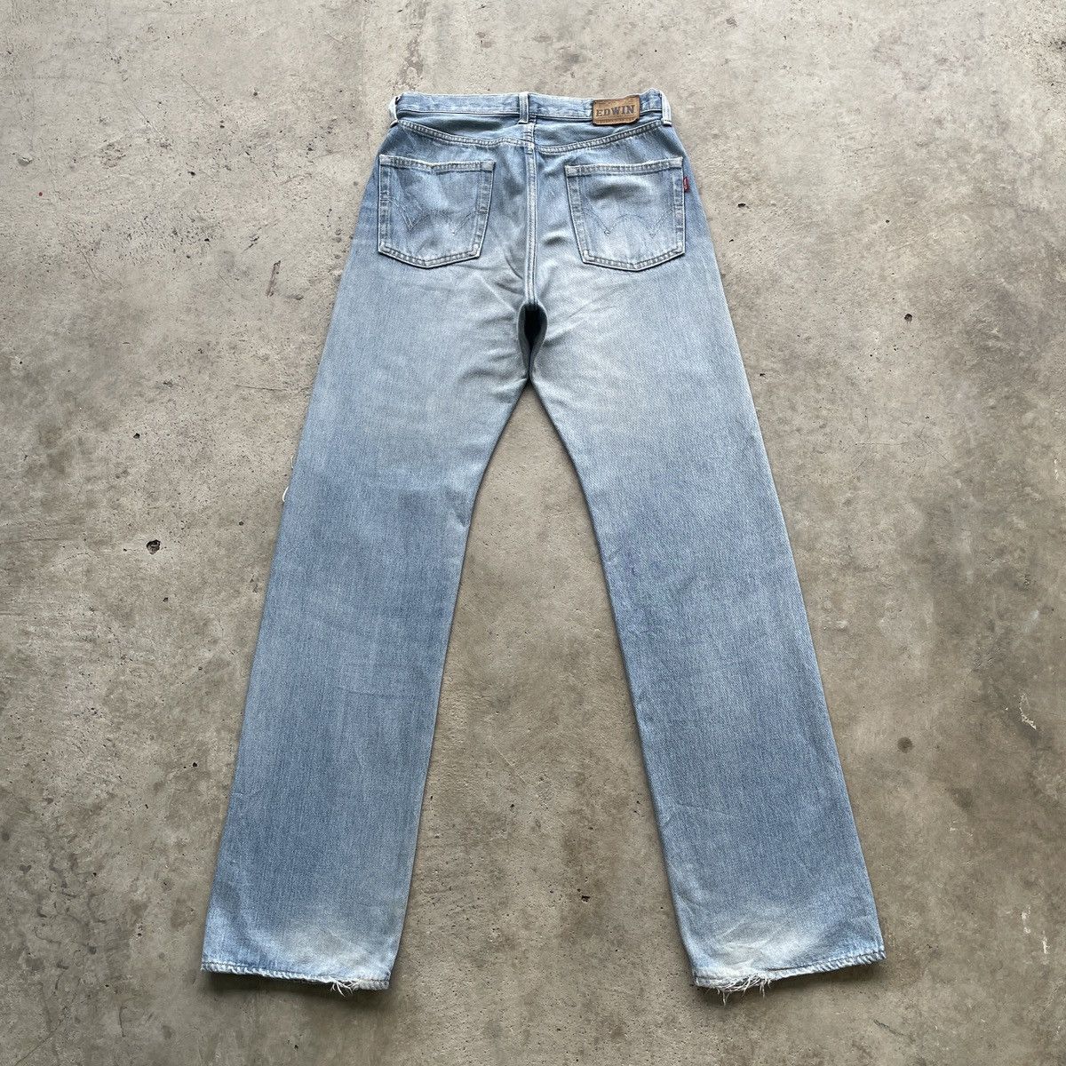 Japanese Brand Vintage Edwin 505 Distressed Denim Faded Jeans Pants W30 Size US 30 / EU 46 - 11 Thumbnail