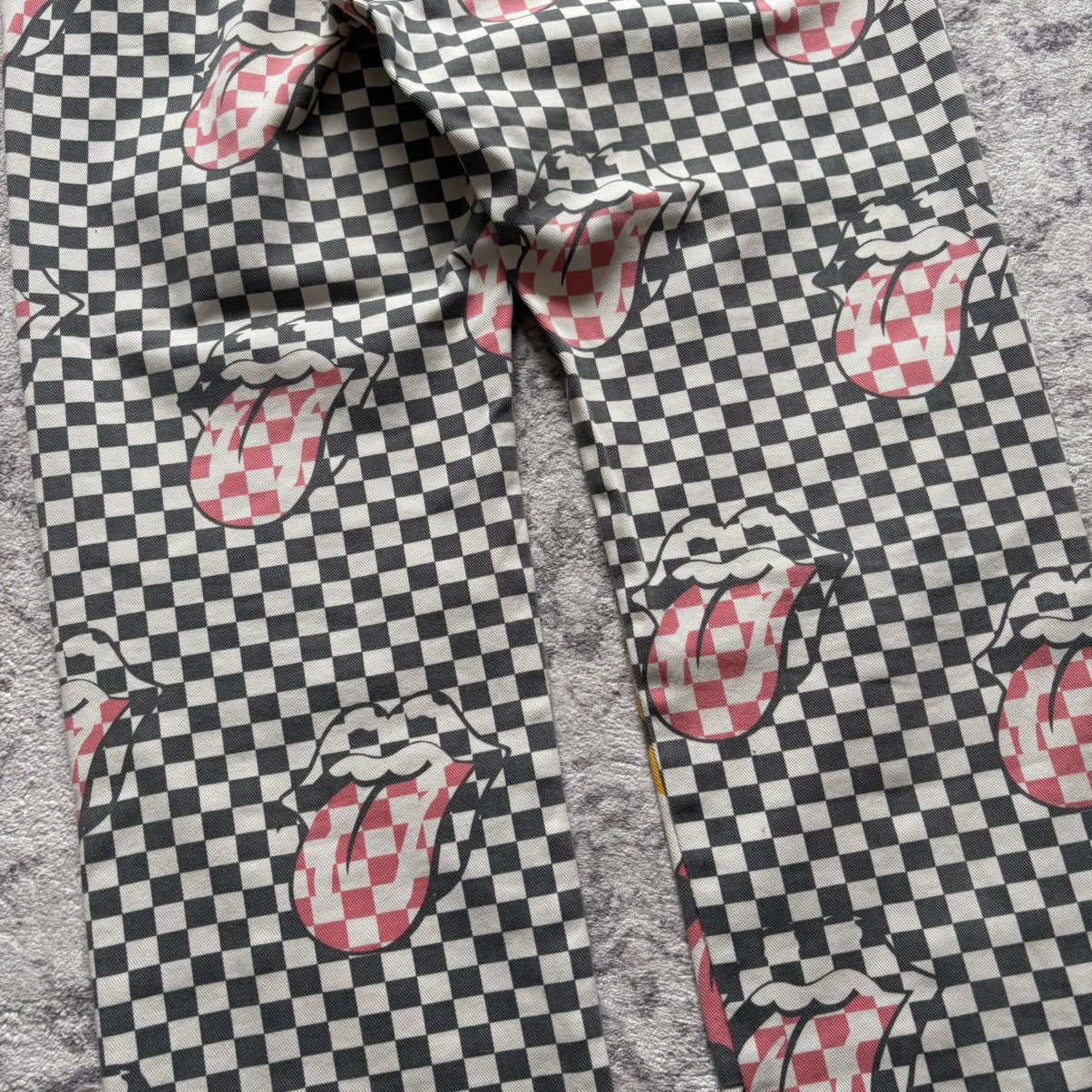 Comme des Garcons Homme Plus CDG Homme Plus Rolling Stones Tongue Lips Patchwork Pants Size US 29 - 7 Thumbnail