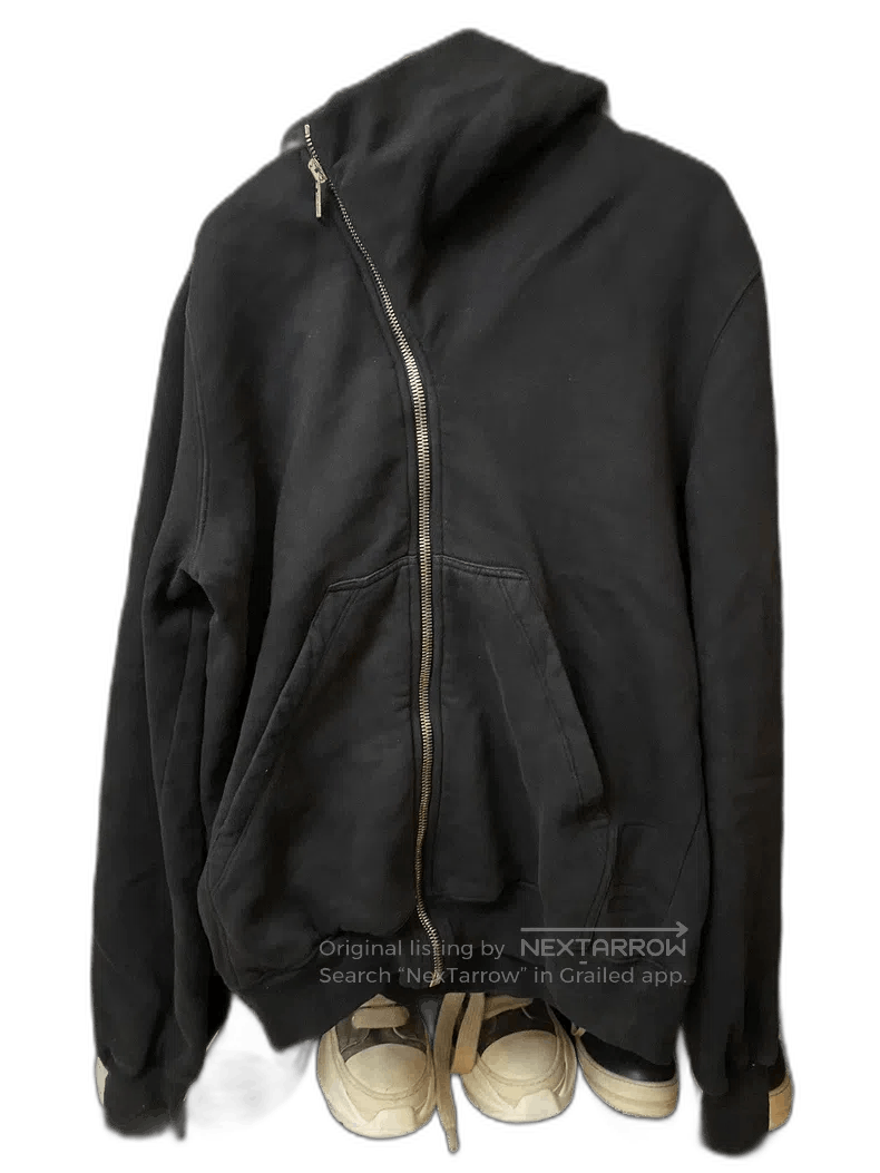 Rick Owens Rick Owens Black Hooded Zip-Up Jacket. Size US M / EU 48-50 / 2 - 1 Thumbnail